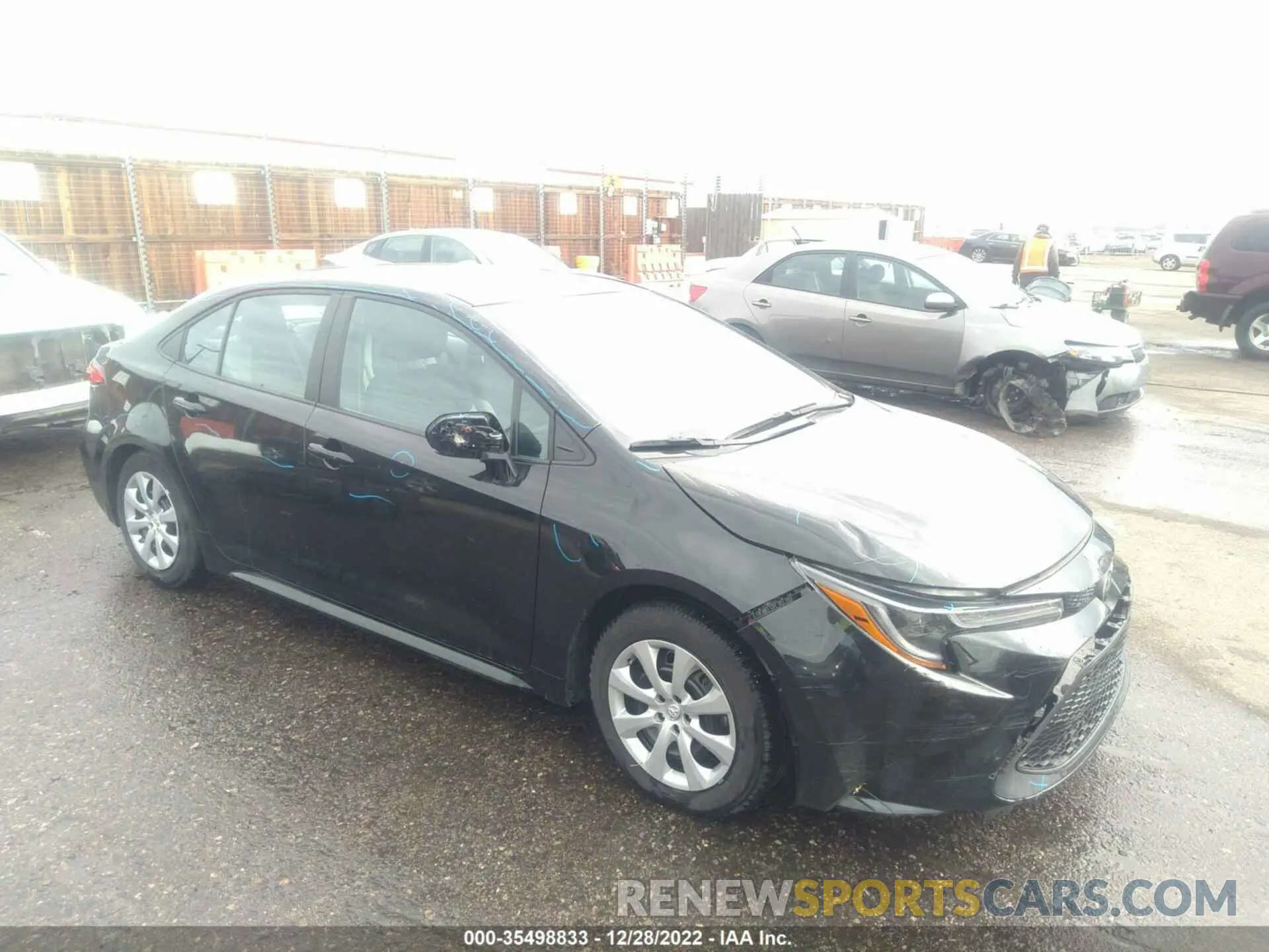 1 Photograph of a damaged car 5YFEPMAE1NP317463 TOYOTA COROLLA 2022