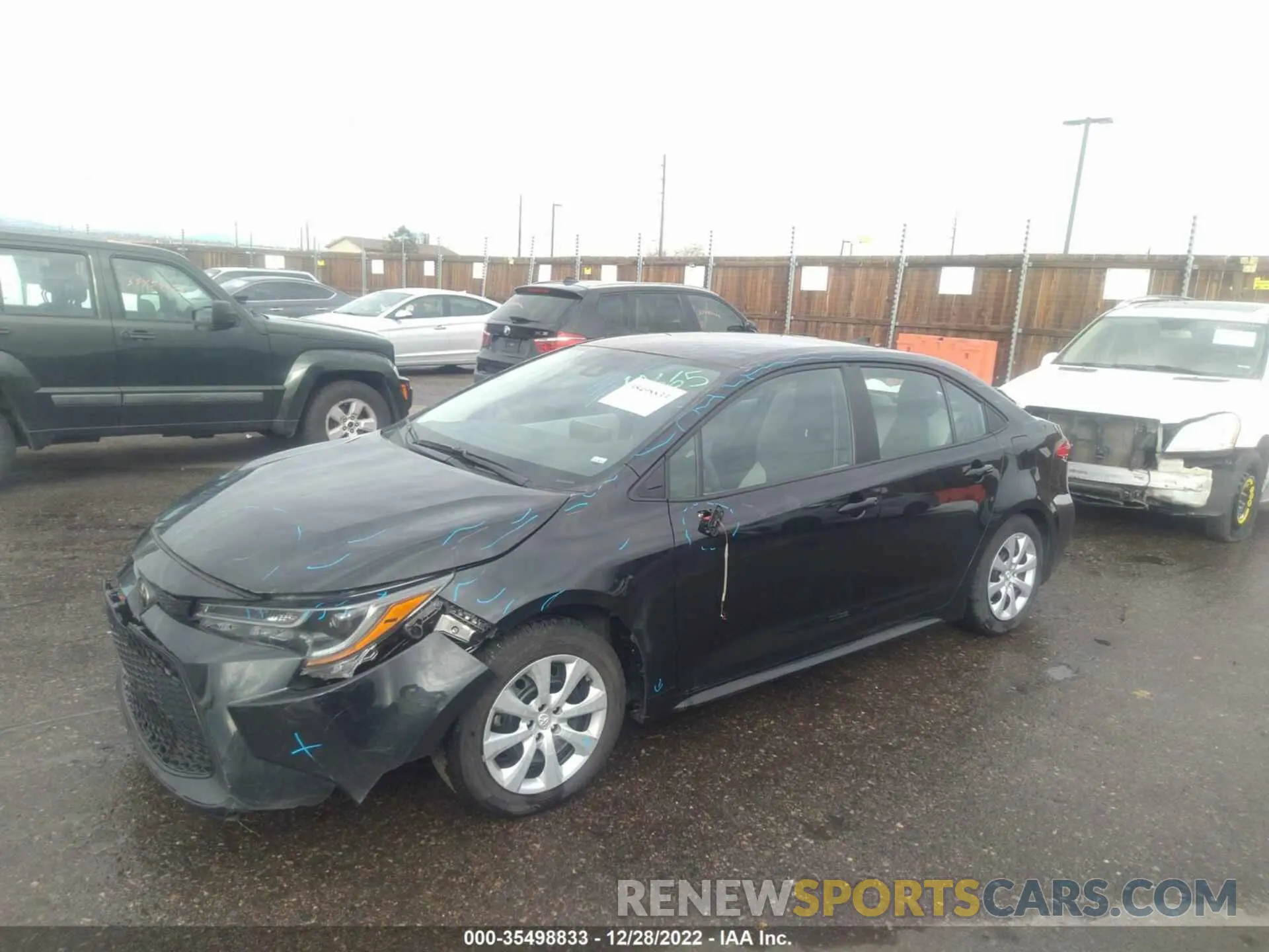 2 Photograph of a damaged car 5YFEPMAE1NP317463 TOYOTA COROLLA 2022