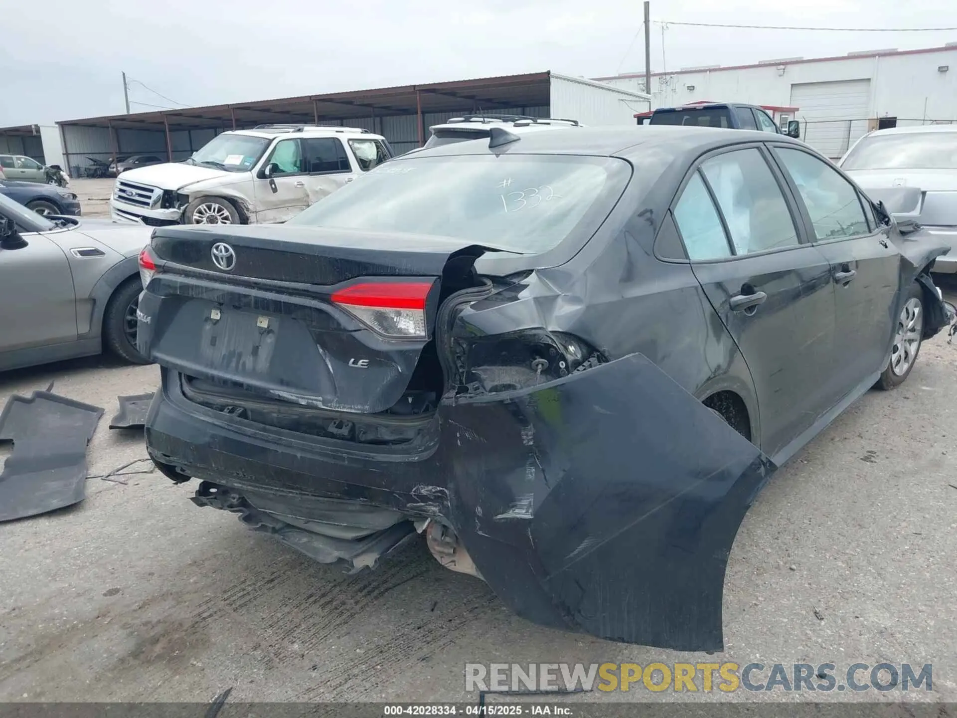4 Фотография поврежденного автомобиля 5YFEPMAE1NP331332 TOYOTA COROLLA 2022