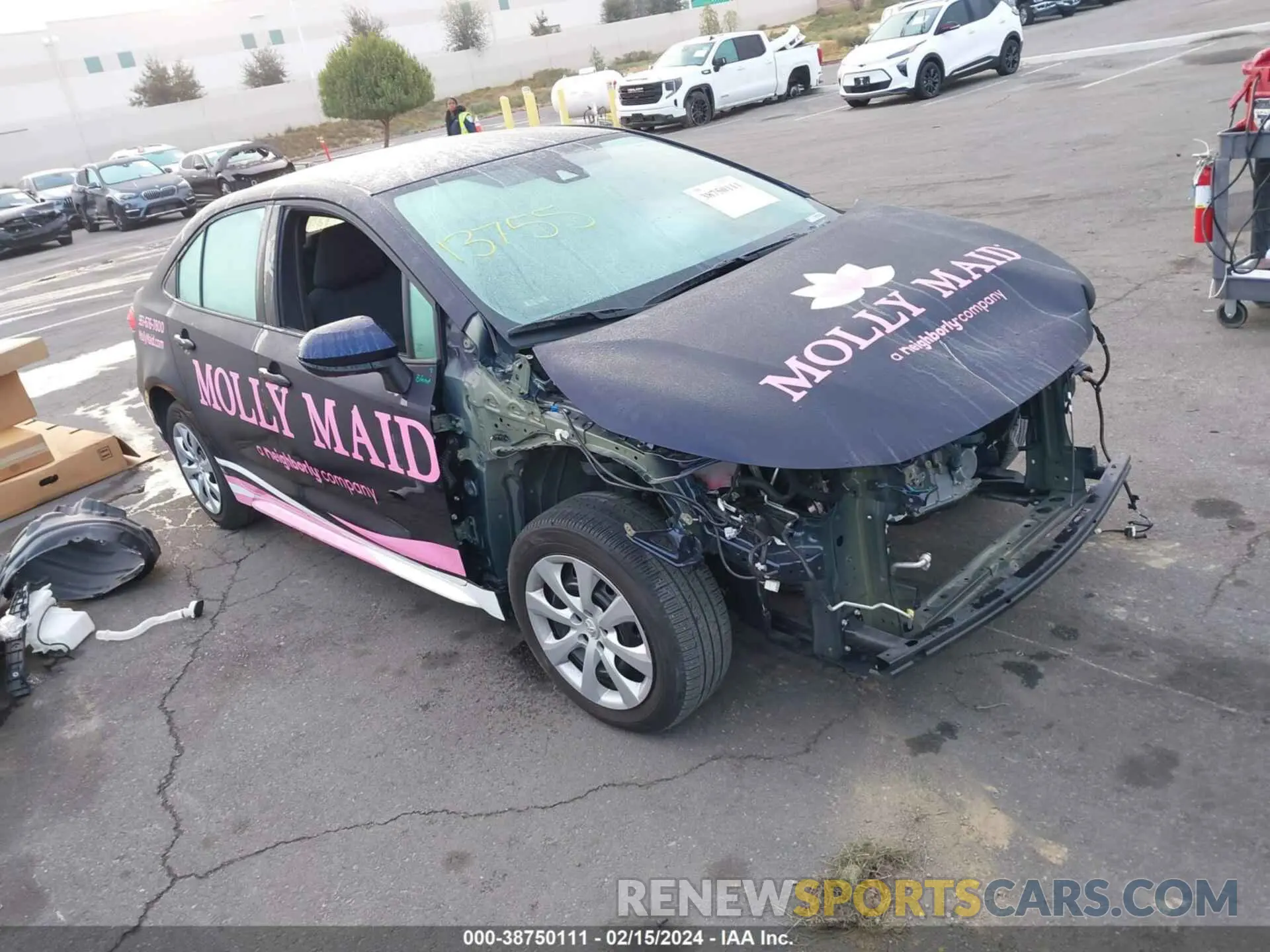 1 Photograph of a damaged car 5YFEPMAE1NP347062 TOYOTA COROLLA 2022