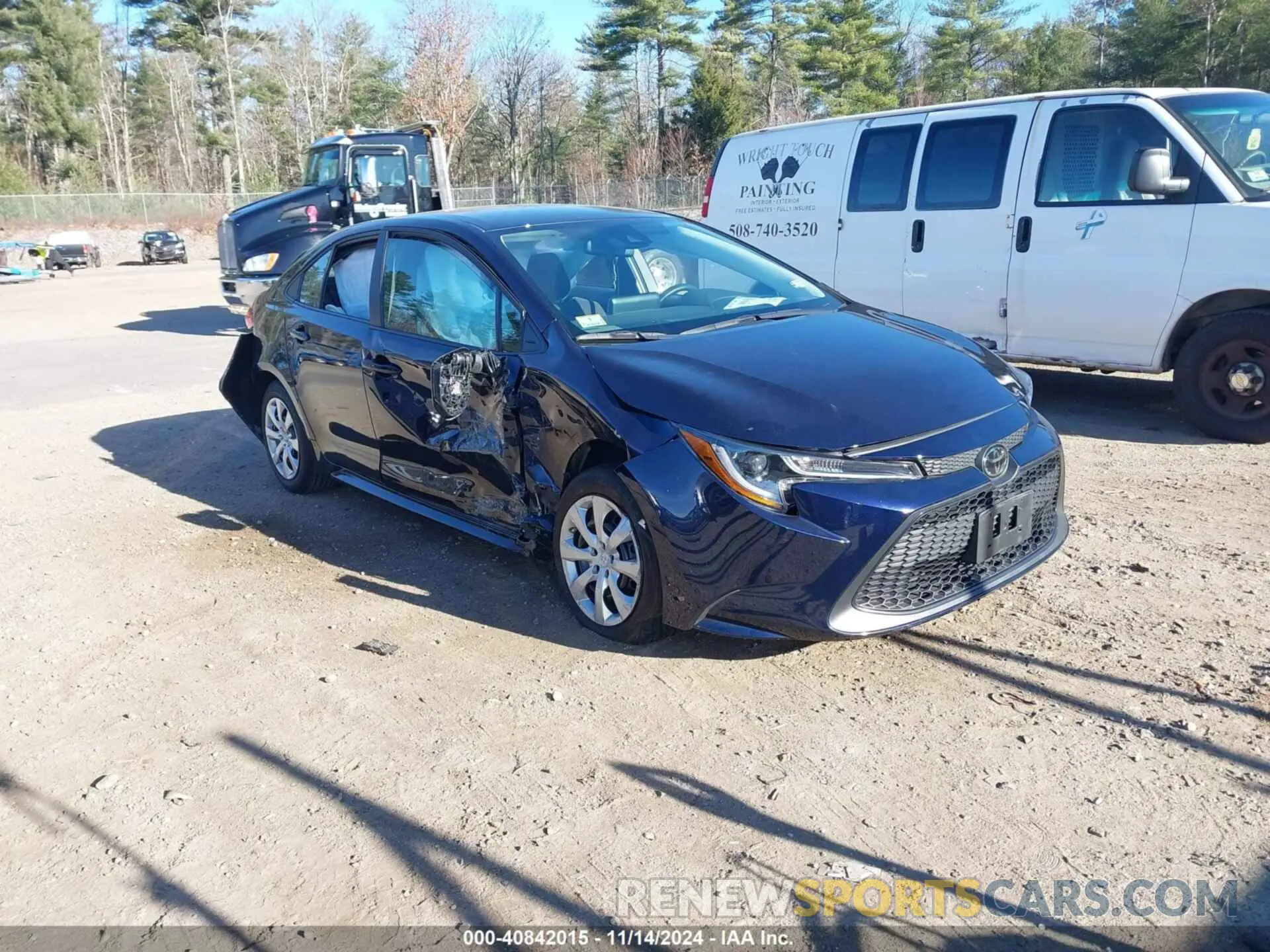 1 Photograph of a damaged car 5YFEPMAE1NP388503 TOYOTA COROLLA 2022