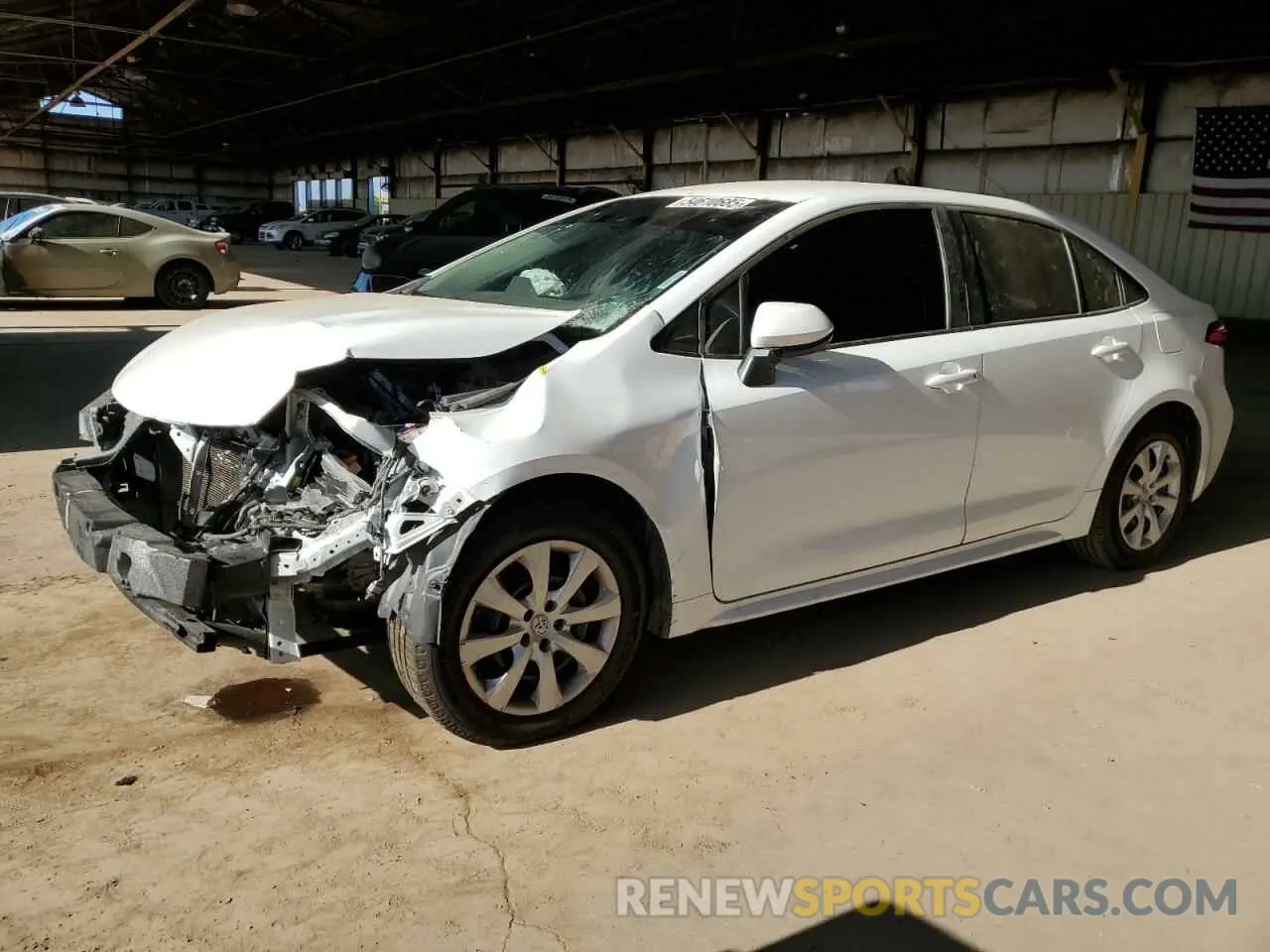 1 Photograph of a damaged car 5YFEPMAE2NP306861 TOYOTA COROLLA 2022
