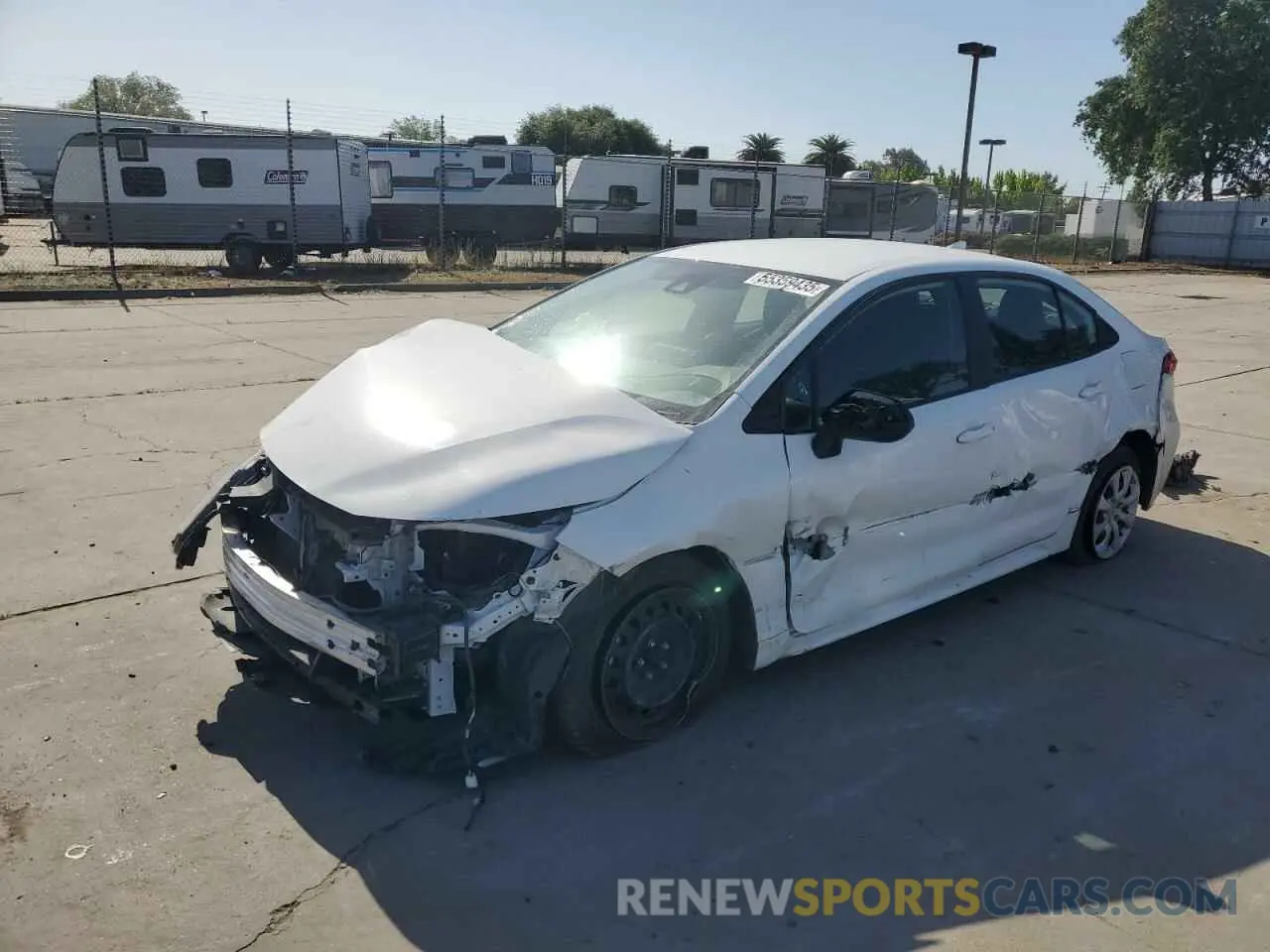 1 Photograph of a damaged car 5YFEPMAE2NP376571 TOYOTA COROLLA 2022