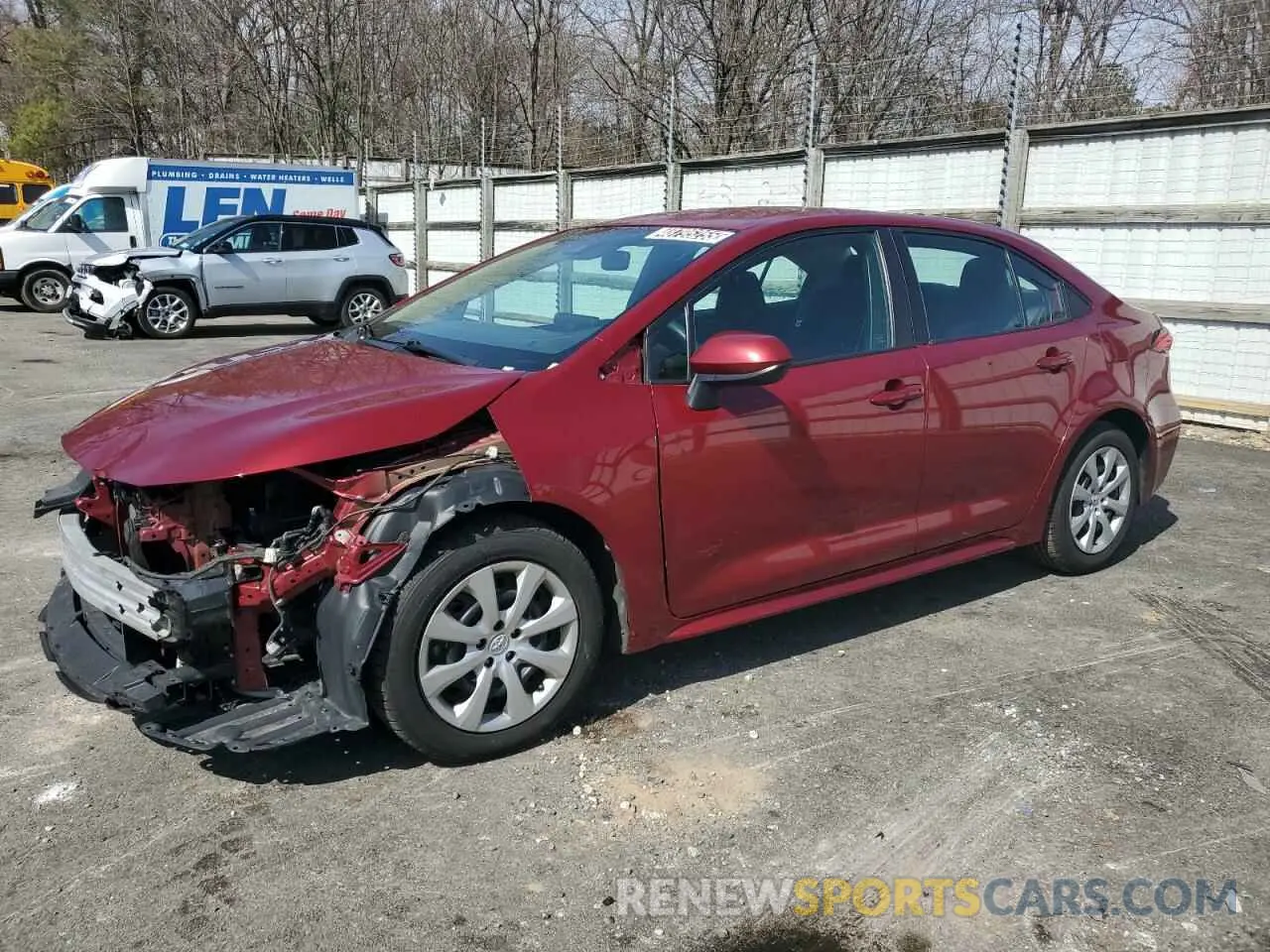 1 Photograph of a damaged car 5YFEPMAE3NP273529 TOYOTA COROLLA 2022
