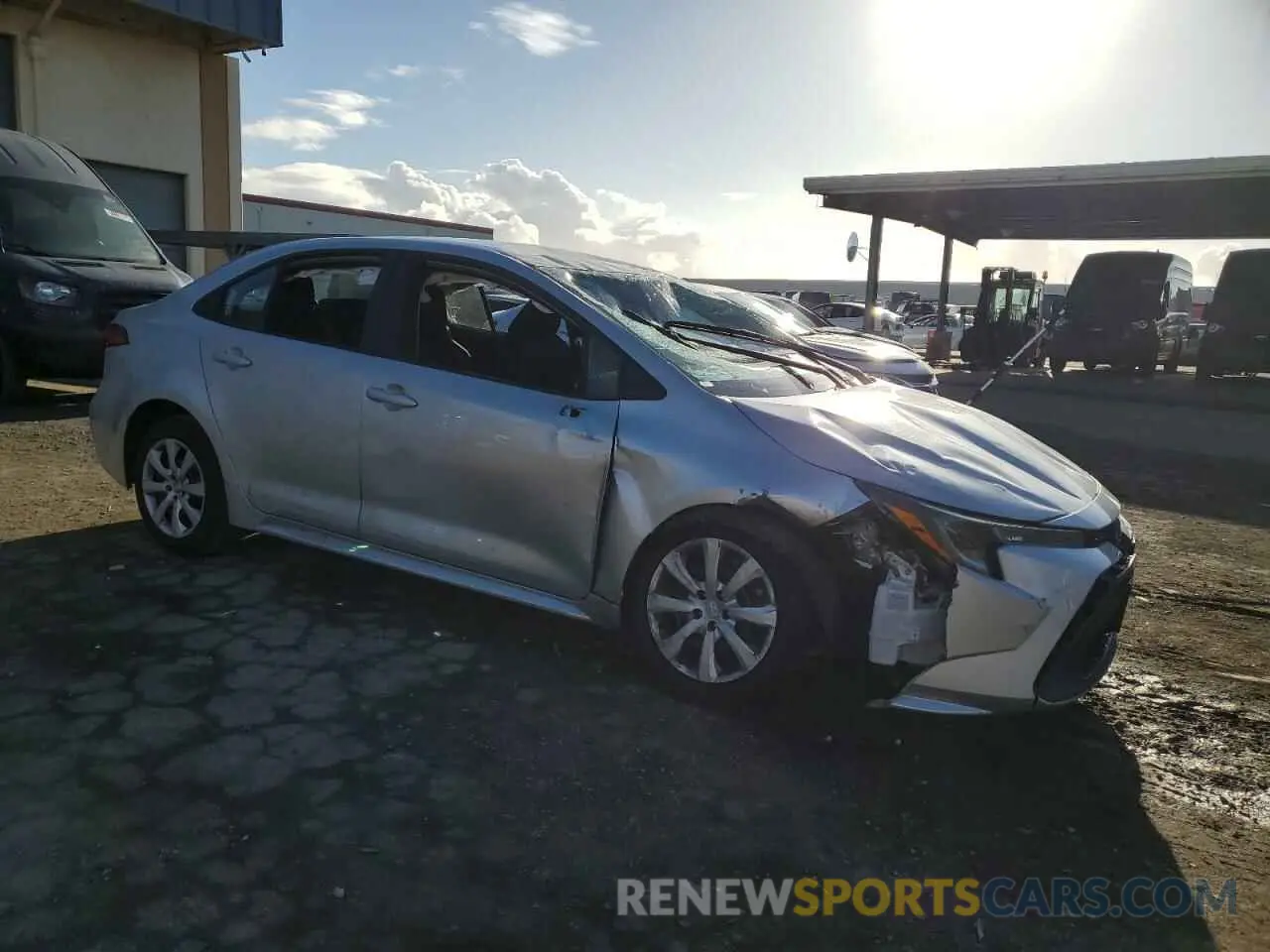 4 Фотография поврежденного автомобиля 5YFEPMAE3NP273689 TOYOTA COROLLA 2022