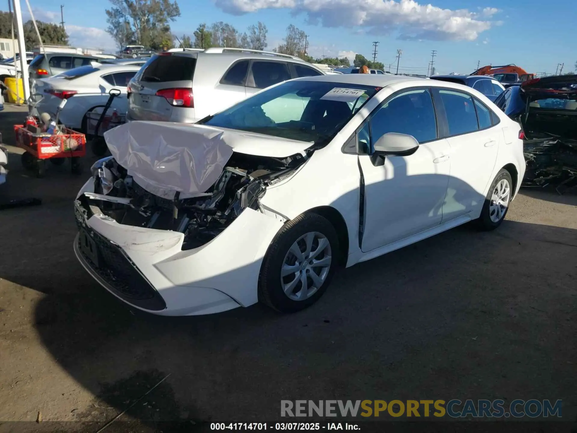 2 Фотография поврежденного автомобиля 5YFEPMAE3NP276964 TOYOTA COROLLA 2022