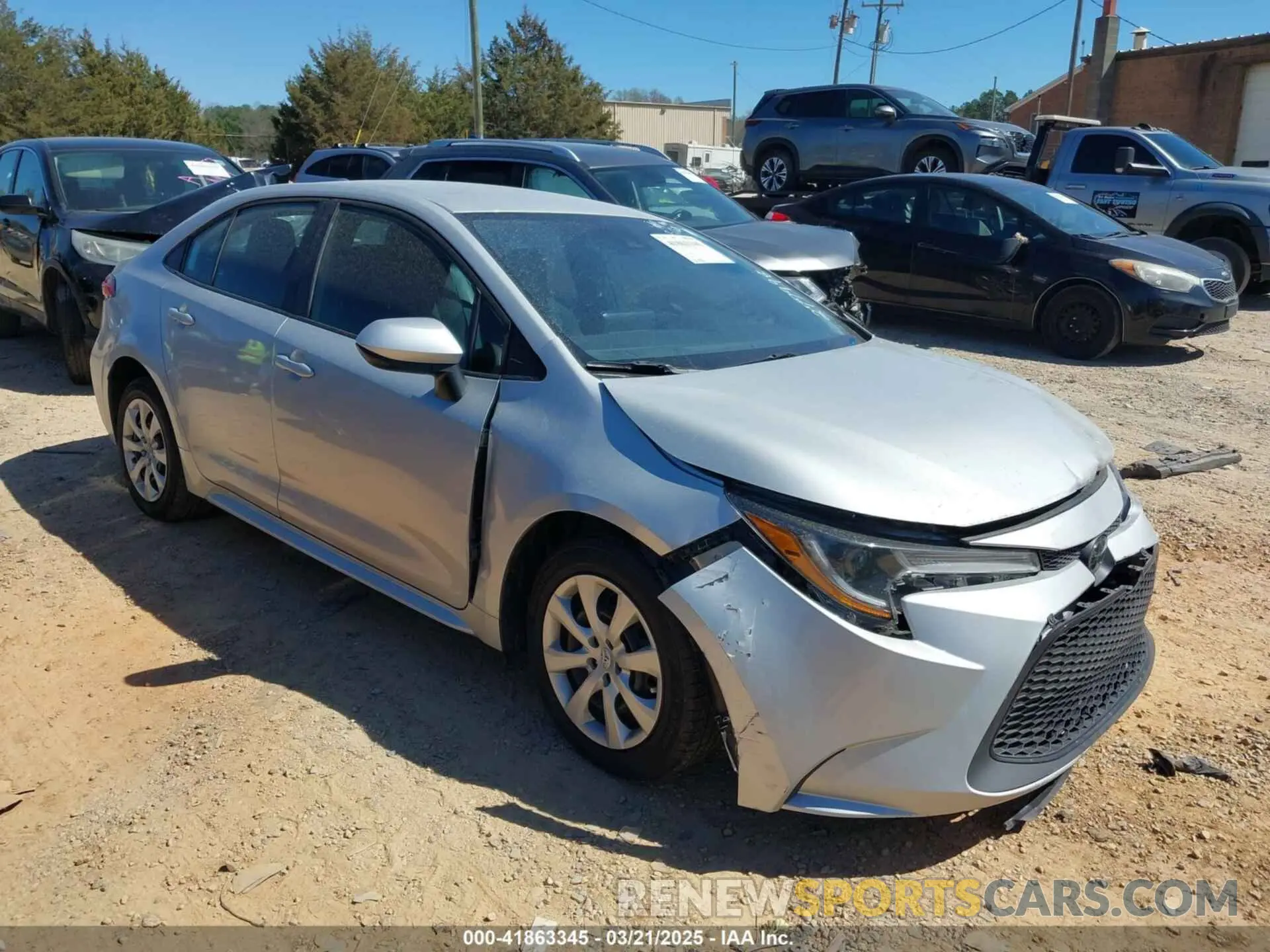 1 Photograph of a damaged car 5YFEPMAE3NP277998 TOYOTA COROLLA 2022