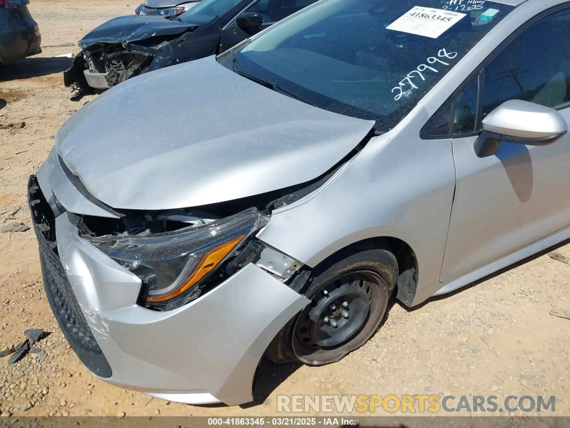 6 Photograph of a damaged car 5YFEPMAE3NP277998 TOYOTA COROLLA 2022