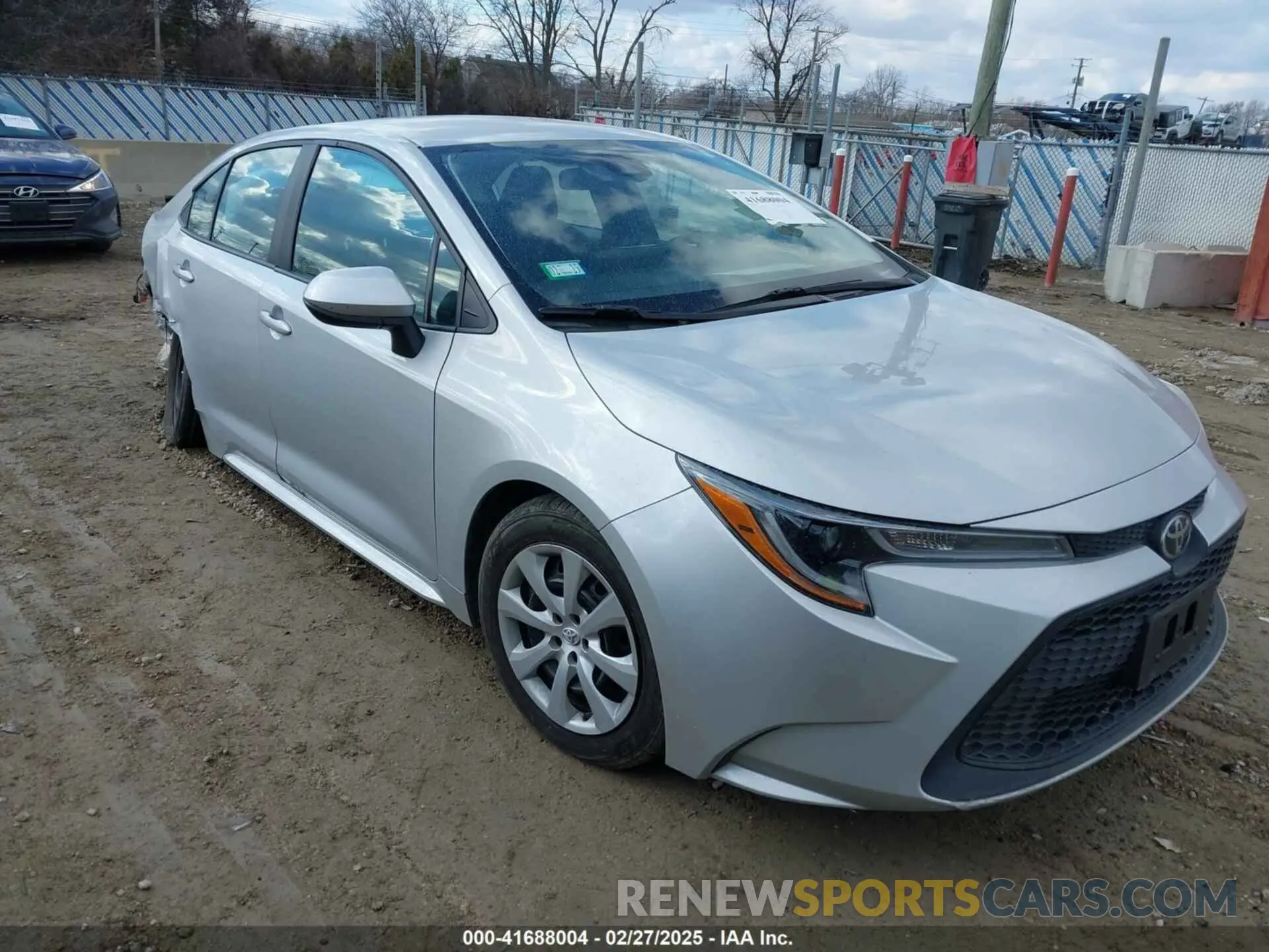 1 Фотография поврежденного автомобиля 5YFEPMAE3NP297460 TOYOTA COROLLA 2022