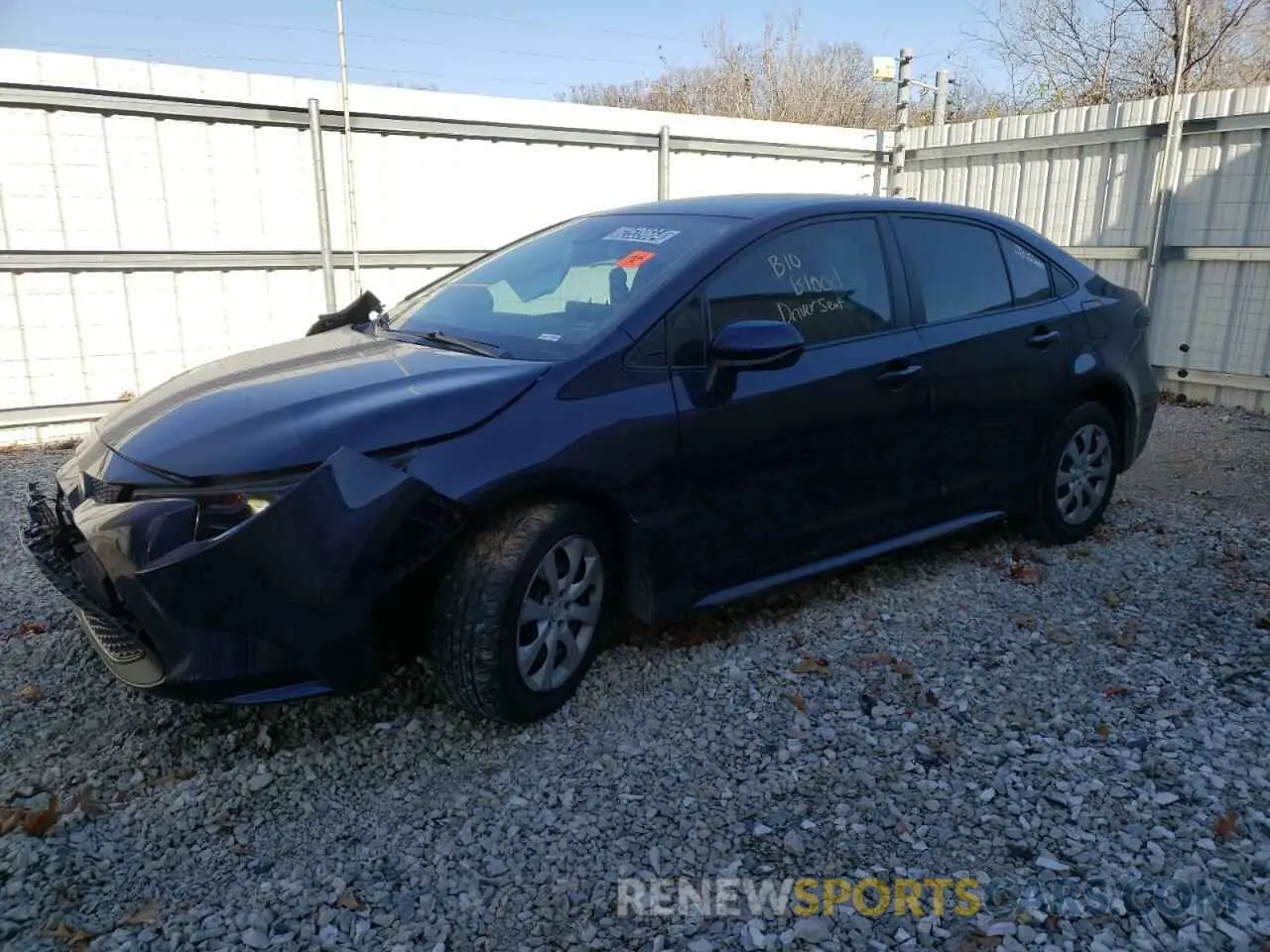 1 Photograph of a damaged car 5YFEPMAE3NP312586 TOYOTA COROLLA 2022