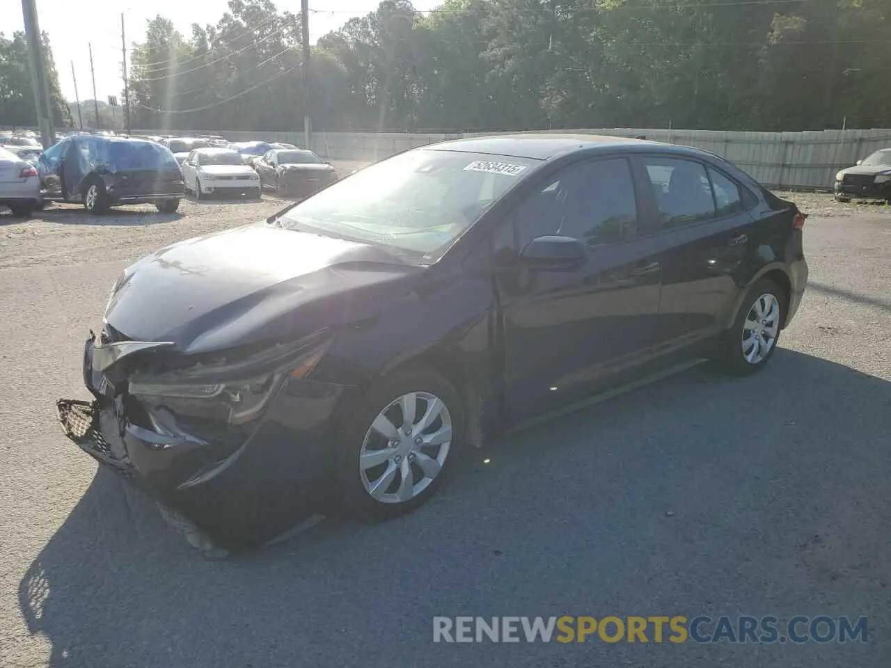 1 Photograph of a damaged car 5YFEPMAE3NP316279 TOYOTA COROLLA 2022
