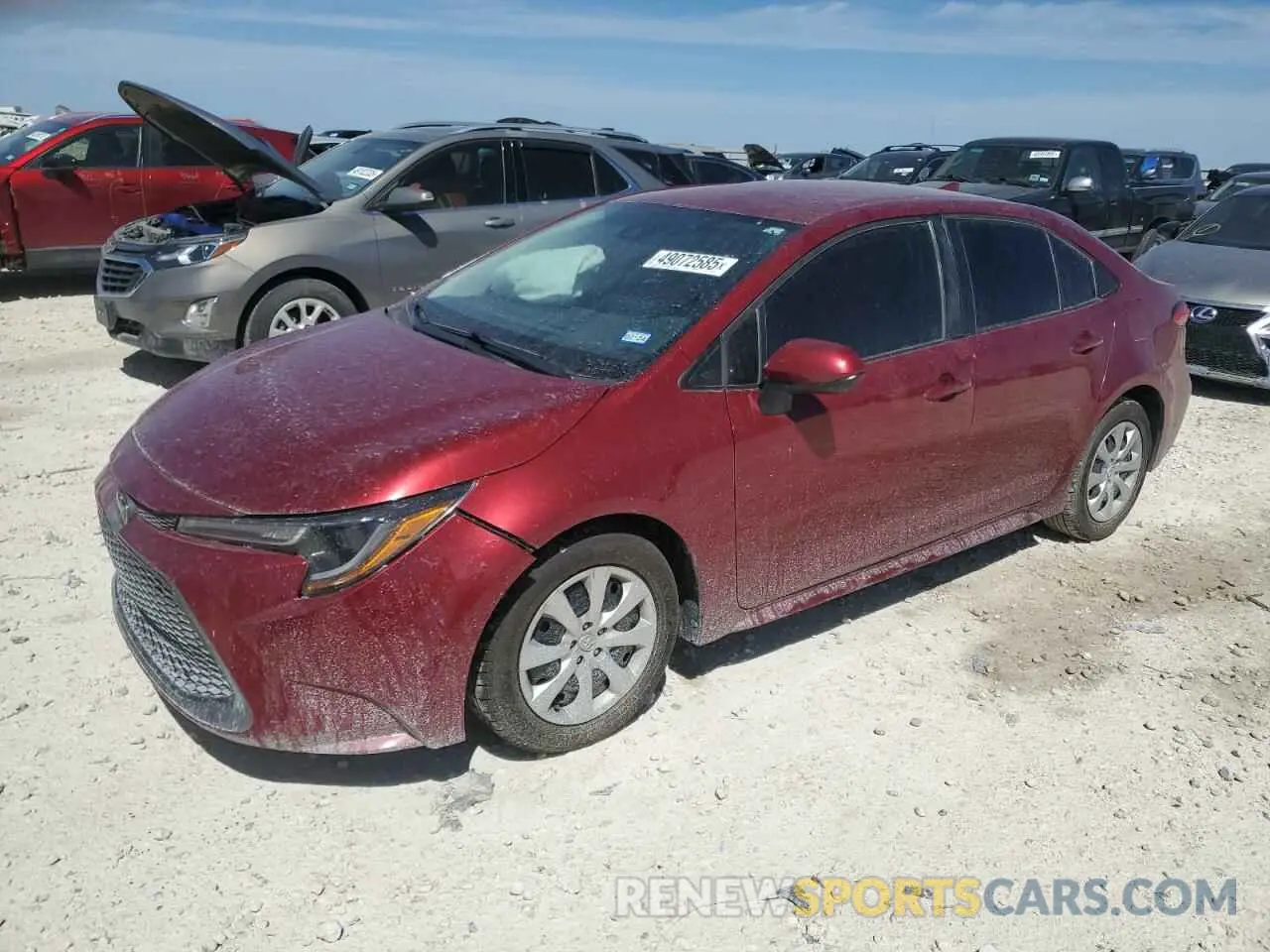 1 Photograph of a damaged car 5YFEPMAE3NP323801 TOYOTA COROLLA 2022