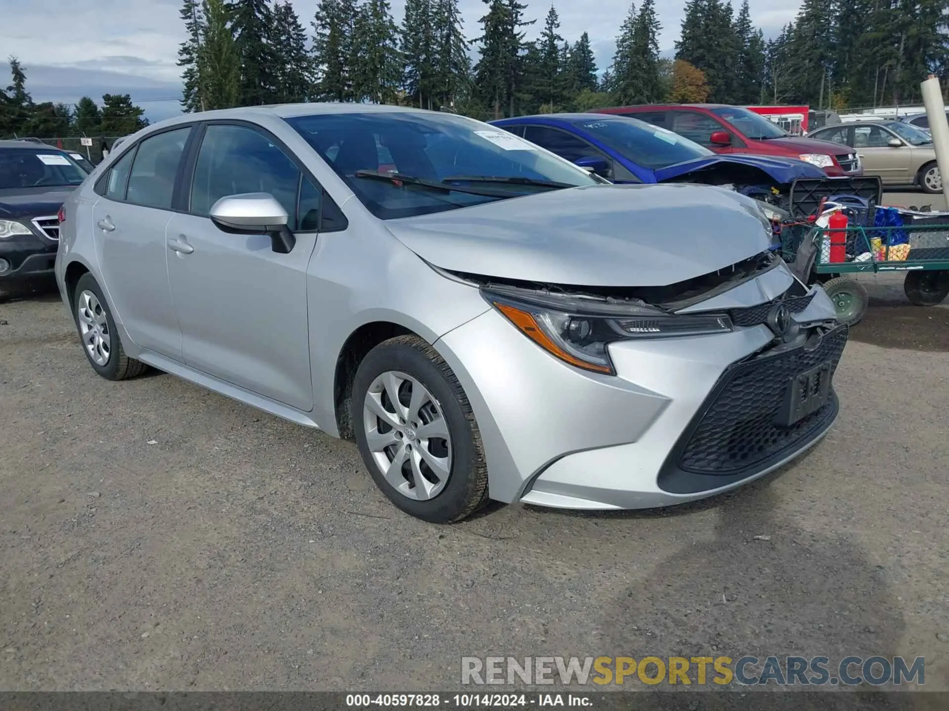1 Photograph of a damaged car 5YFEPMAE3NP340789 TOYOTA COROLLA 2022