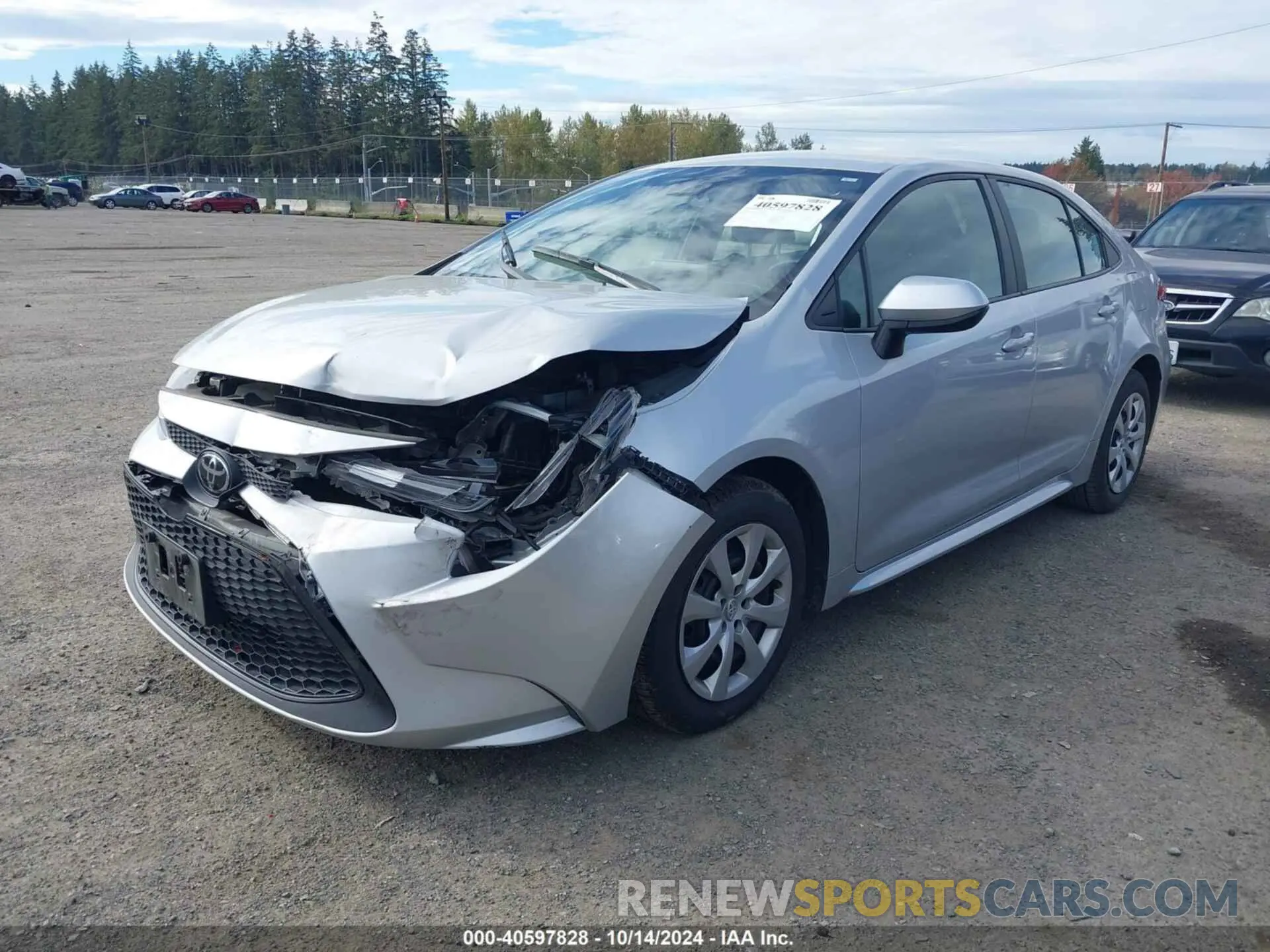2 Photograph of a damaged car 5YFEPMAE3NP340789 TOYOTA COROLLA 2022