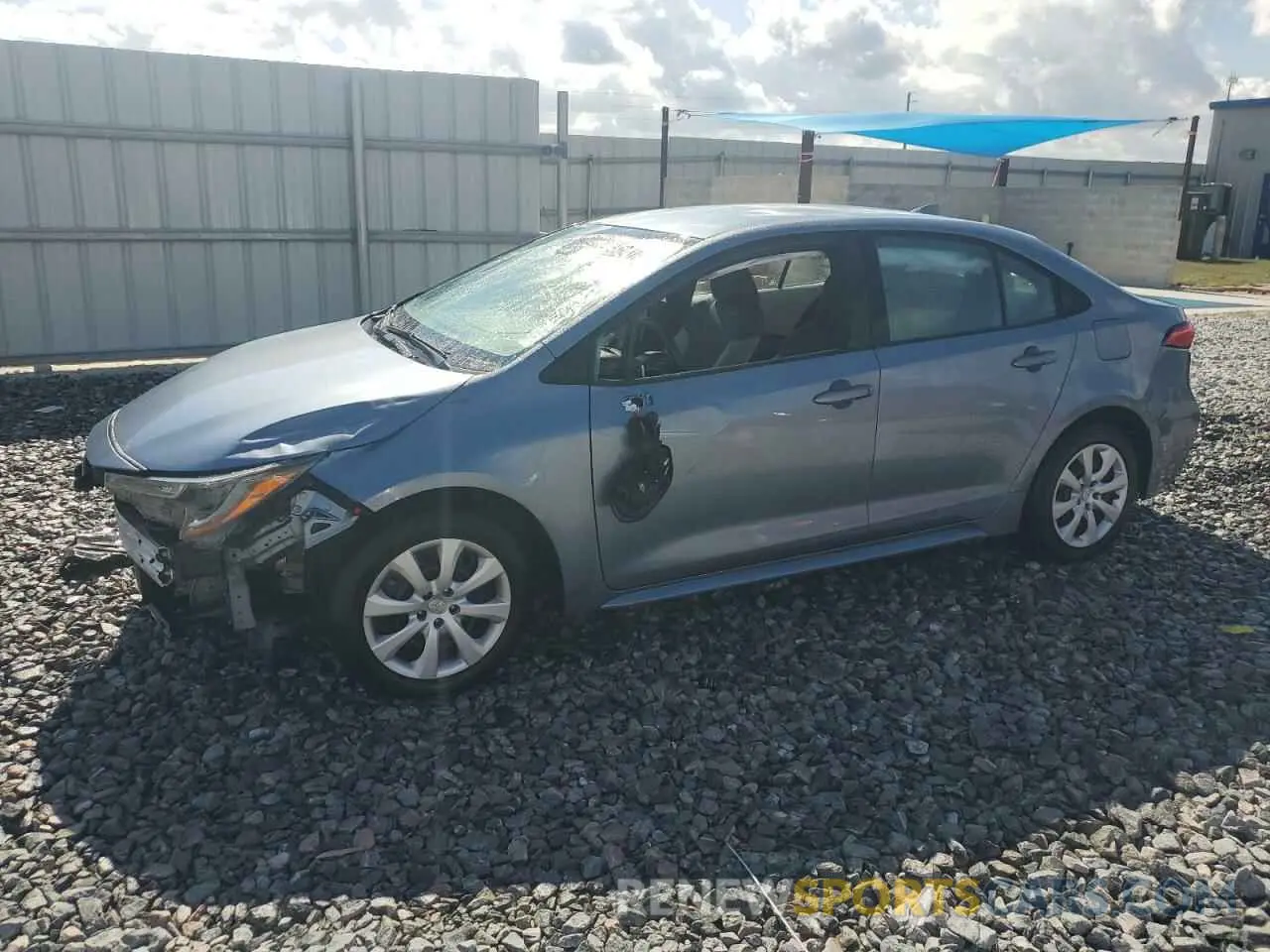 1 Photograph of a damaged car 5YFEPMAE3NP367460 TOYOTA COROLLA 2022
