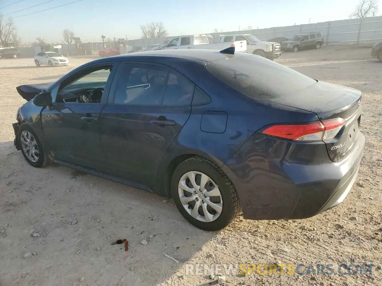 2 Photograph of a damaged car 5YFEPMAE3NP377597 TOYOTA COROLLA 2022