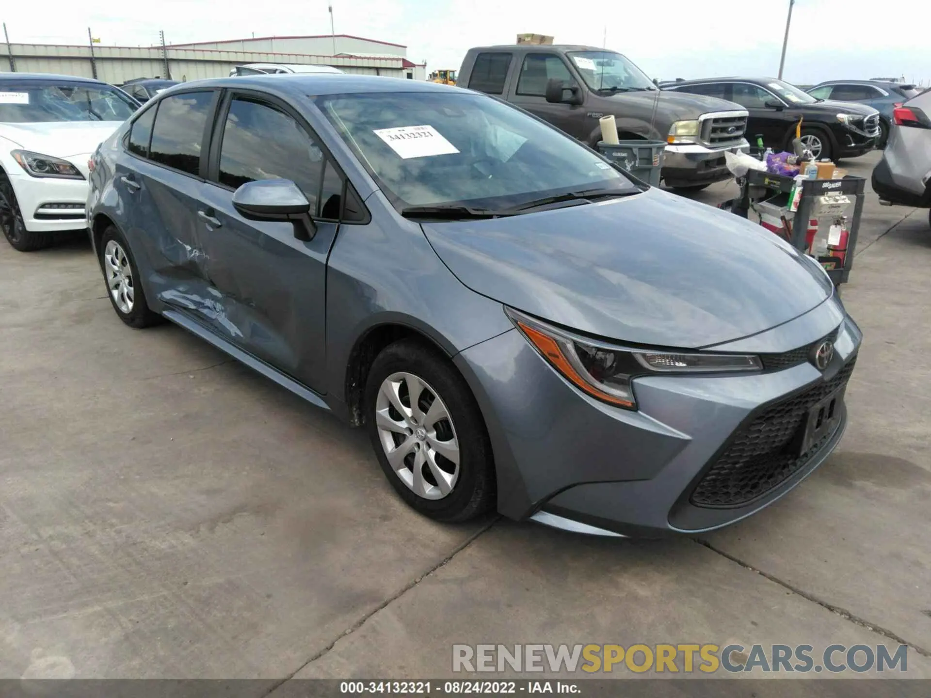 1 Фотография поврежденного автомобиля 5YFEPMAE4NP284152 TOYOTA COROLLA 2022