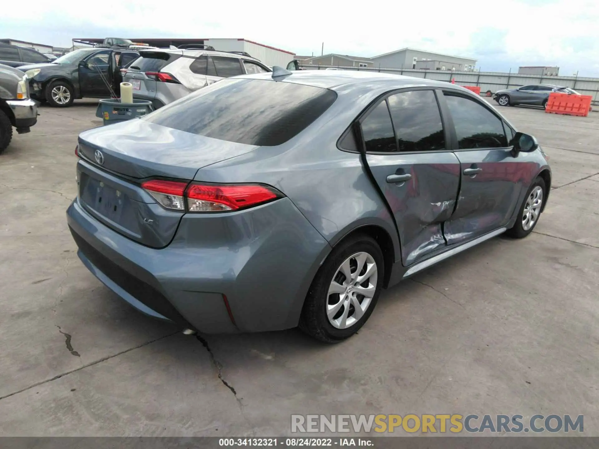 4 Фотография поврежденного автомобиля 5YFEPMAE4NP284152 TOYOTA COROLLA 2022