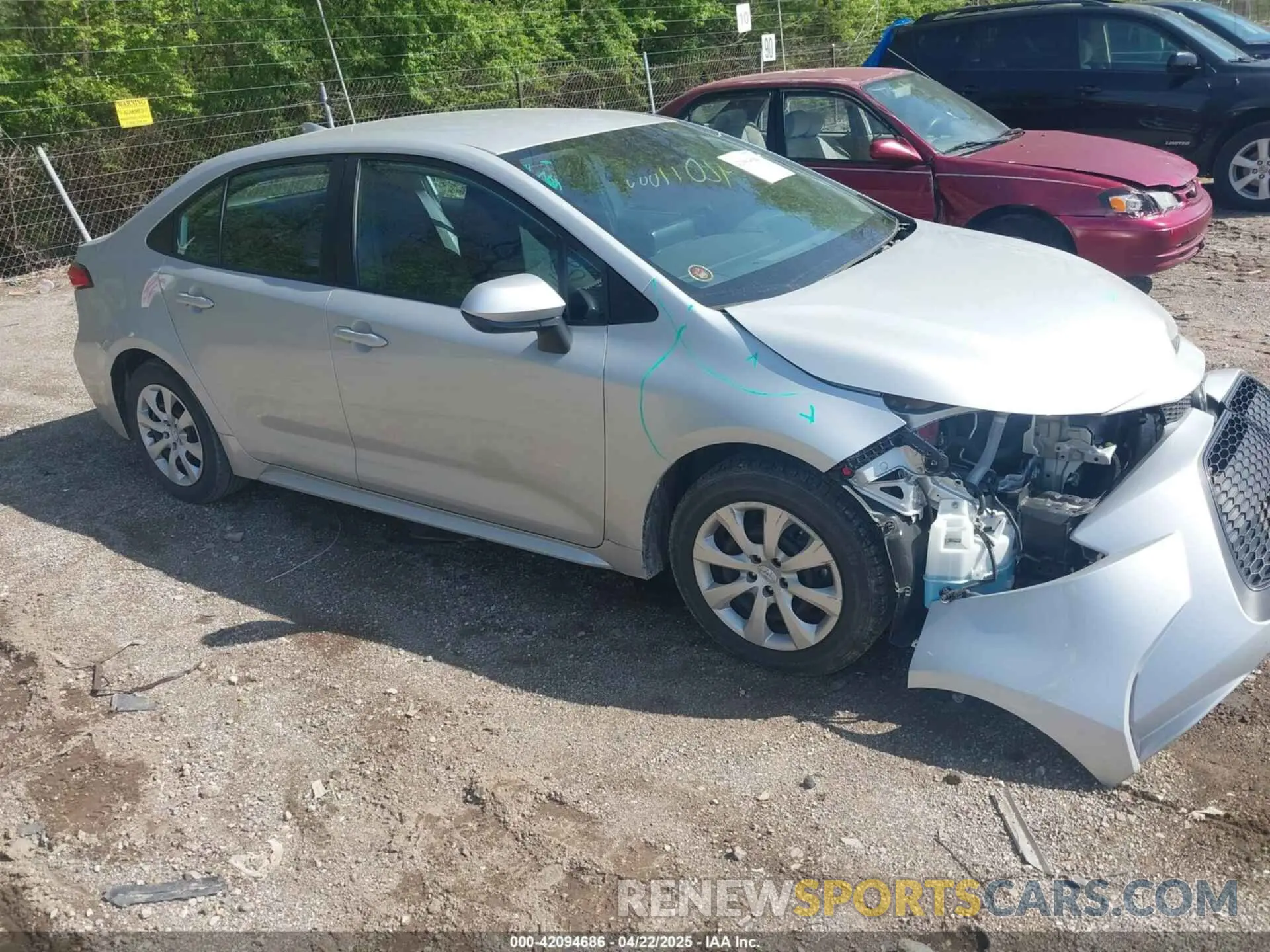 1 Photograph of a damaged car 5YFEPMAE4NP289125 TOYOTA COROLLA 2022