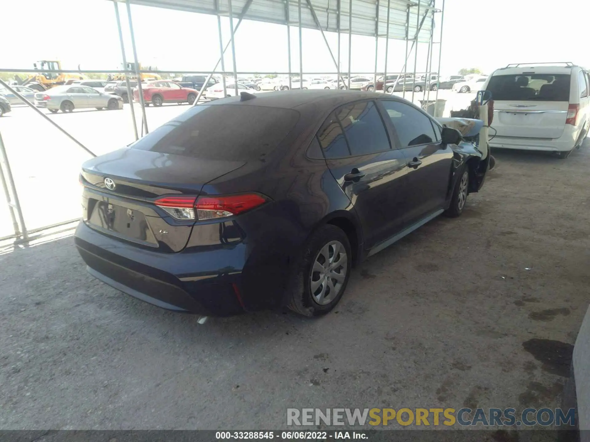 4 Фотография поврежденного автомобиля 5YFEPMAE4NP327825 TOYOTA COROLLA 2022