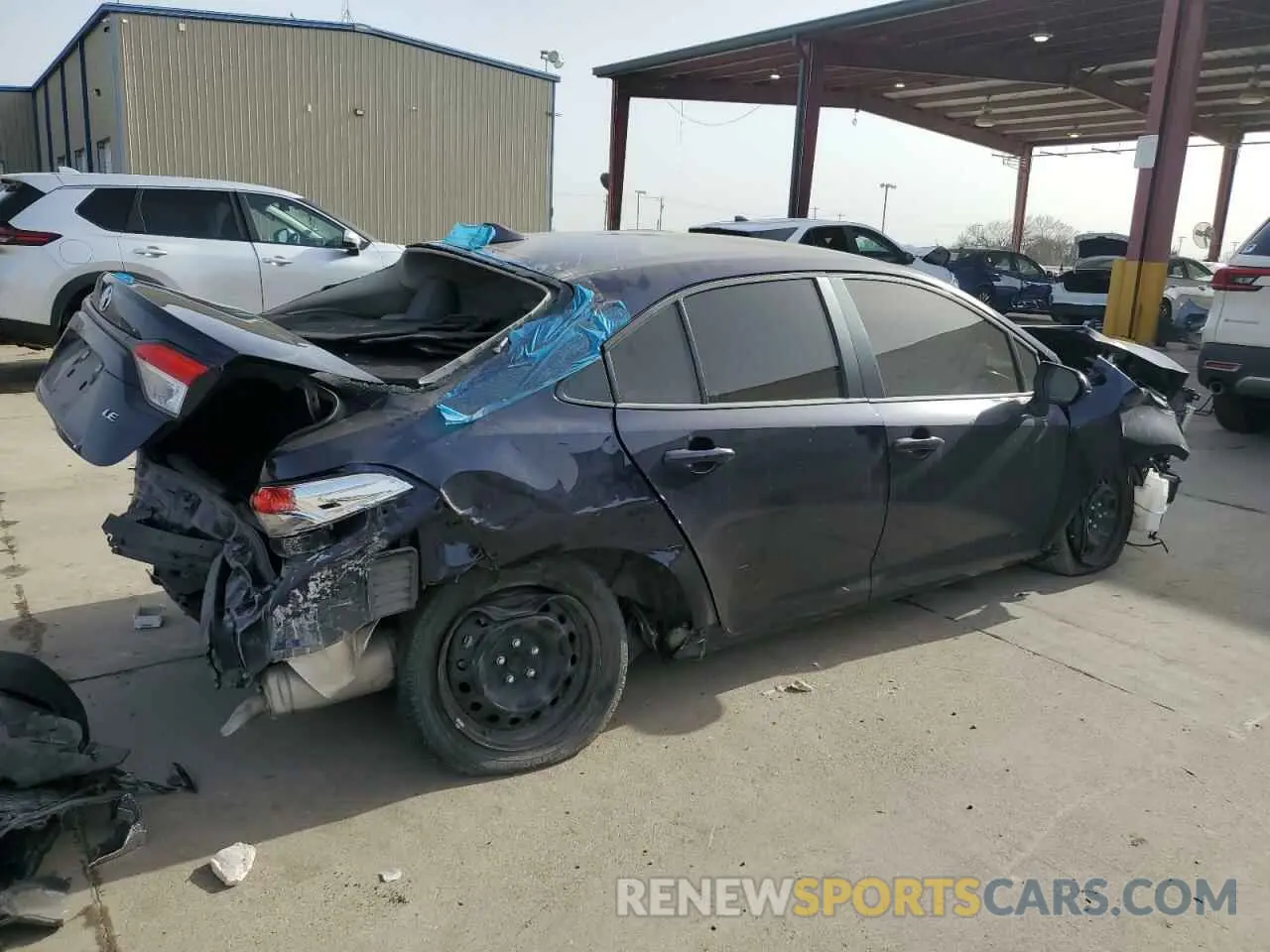 3 Photograph of a damaged car 5YFEPMAE5NP296052 TOYOTA COROLLA 2022