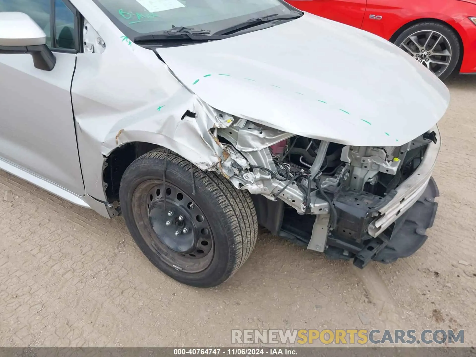 6 Photograph of a damaged car 5YFEPMAE5NP313612 TOYOTA COROLLA 2022