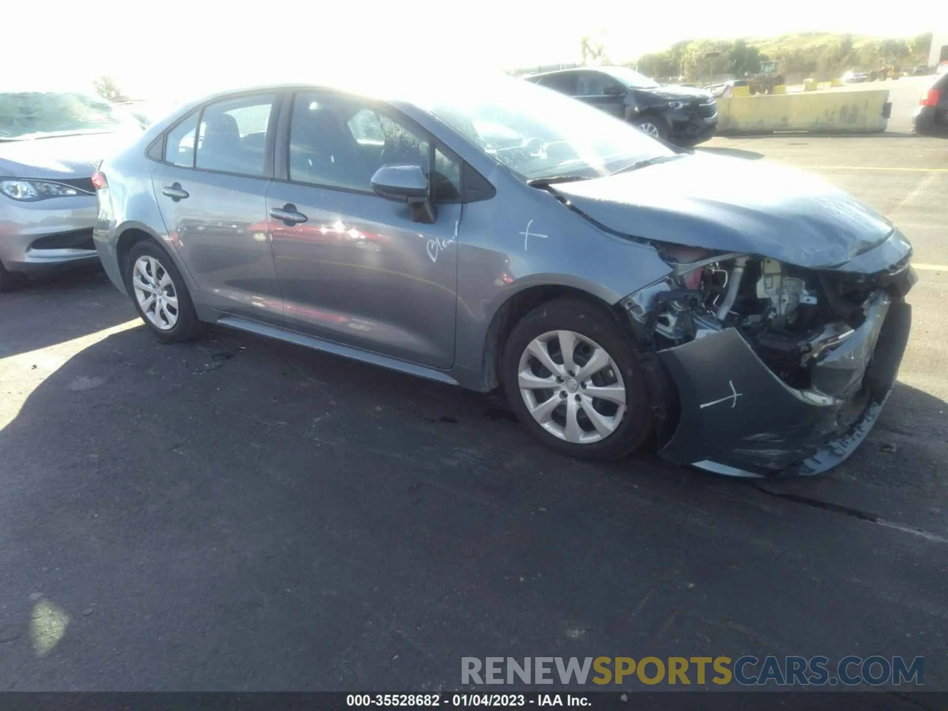 1 Photograph of a damaged car 5YFEPMAE5NP325520 TOYOTA COROLLA 2022