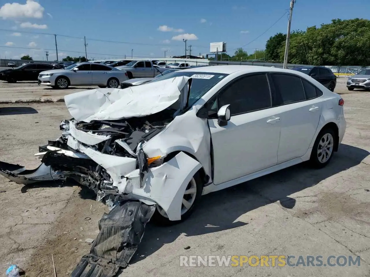 1 Photograph of a damaged car 5YFEPMAE5NP360722 TOYOTA COROLLA 2022