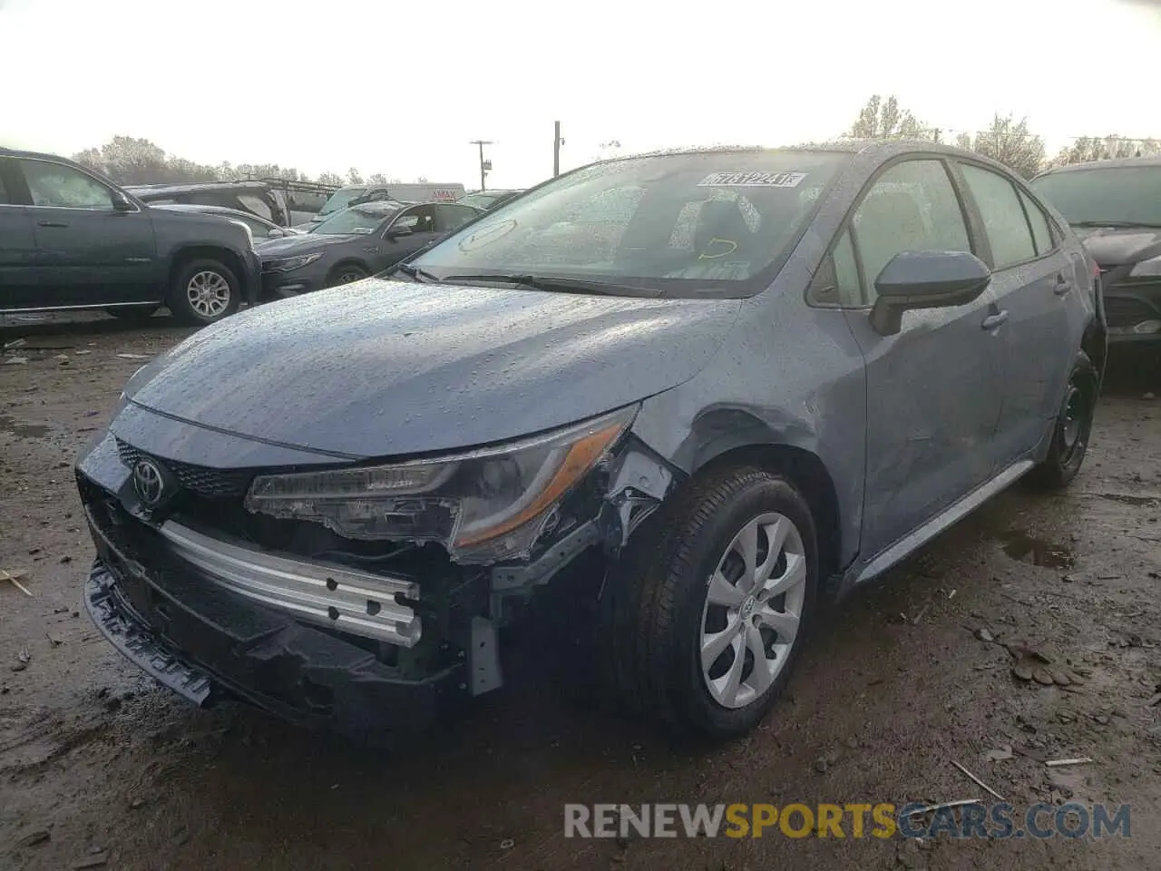 2 Photograph of a damaged car 5YFEPMAE6NP274187 TOYOTA COROLLA 2022