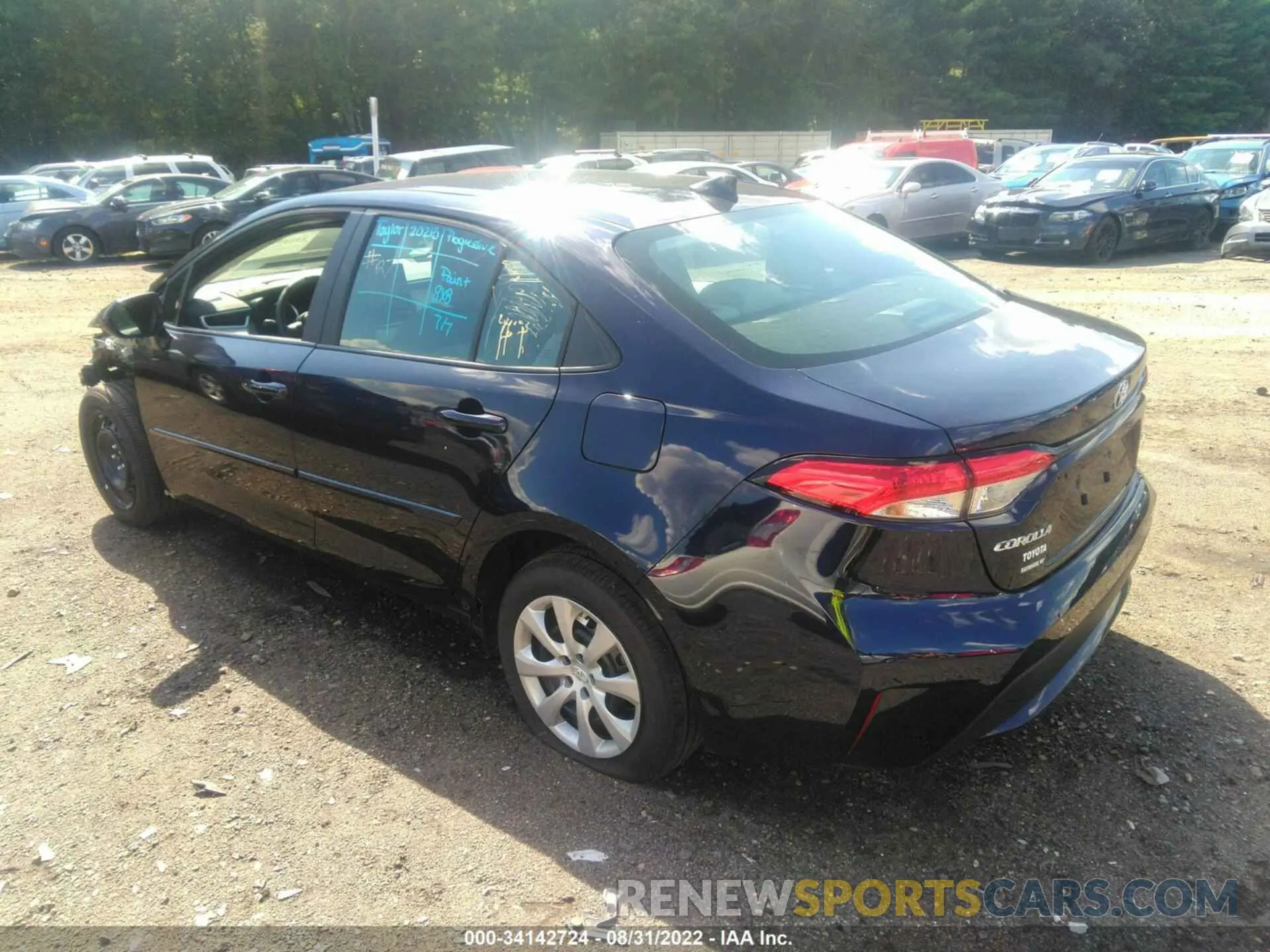 3 Photograph of a damaged car 5YFEPMAE6NP314770 TOYOTA COROLLA 2022