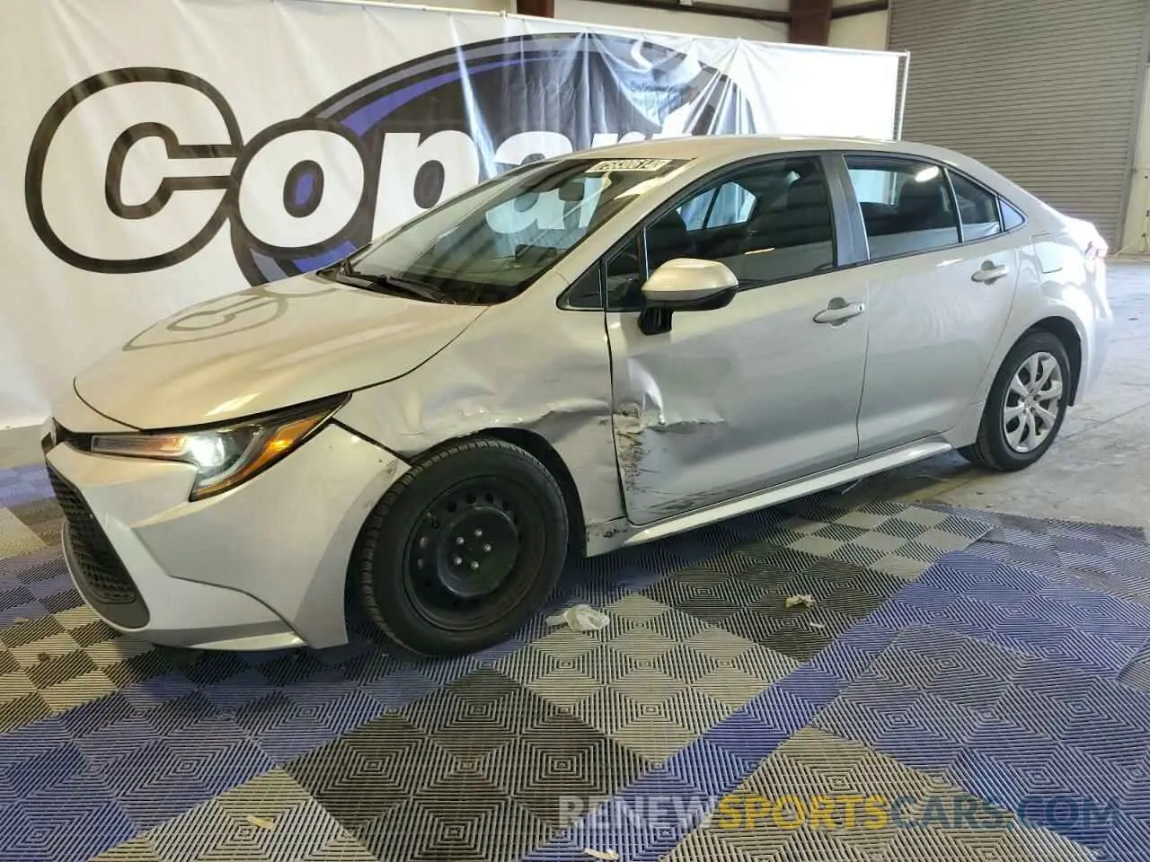 1 Photograph of a damaged car 5YFEPMAE6NP343315 TOYOTA COROLLA 2022