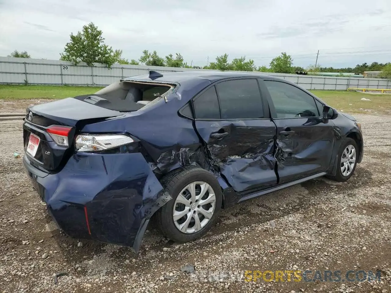 3 Фотография поврежденного автомобиля 5YFEPMAE6NP343993 TOYOTA COROLLA 2022