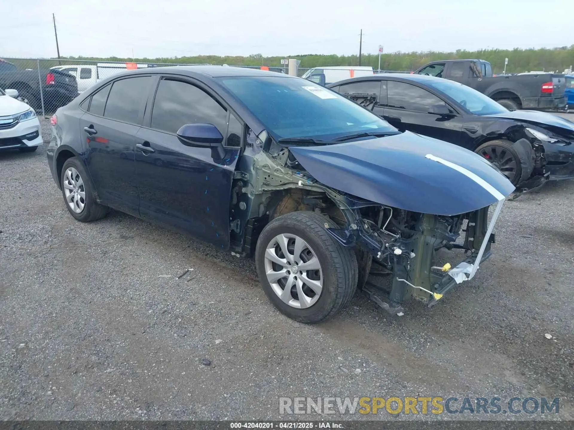 1 Фотография поврежденного автомобиля 5YFEPMAE6NP347039 TOYOTA COROLLA 2022