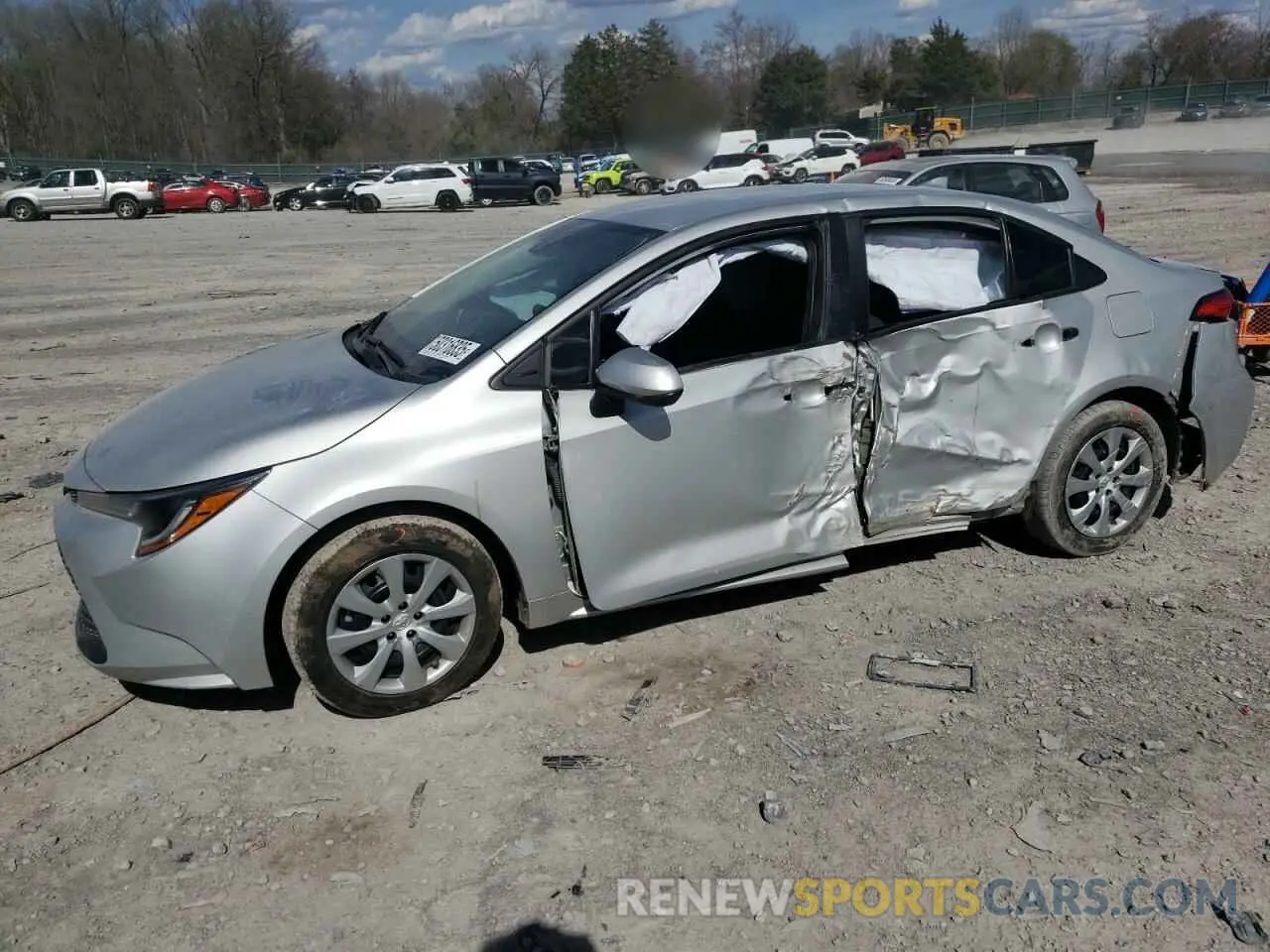 1 Photograph of a damaged car 5YFEPMAE6NP354881 TOYOTA COROLLA 2022