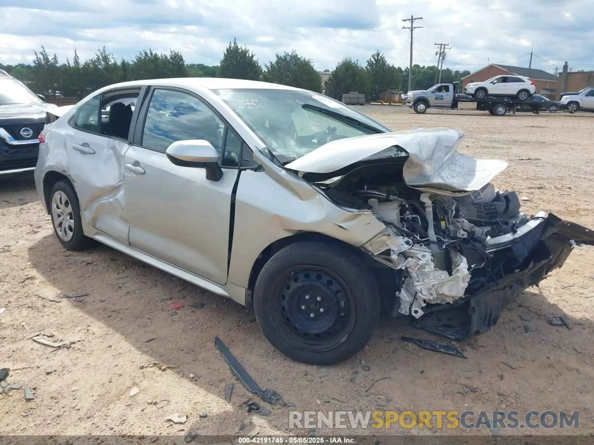 1 Photograph of a damaged car 5YFEPMAE6NP370739 TOYOTA COROLLA 2022