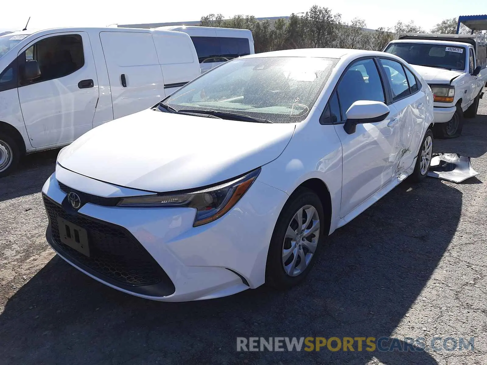 2 Photograph of a damaged car 5YFEPMAE7NP279477 TOYOTA COROLLA 2022