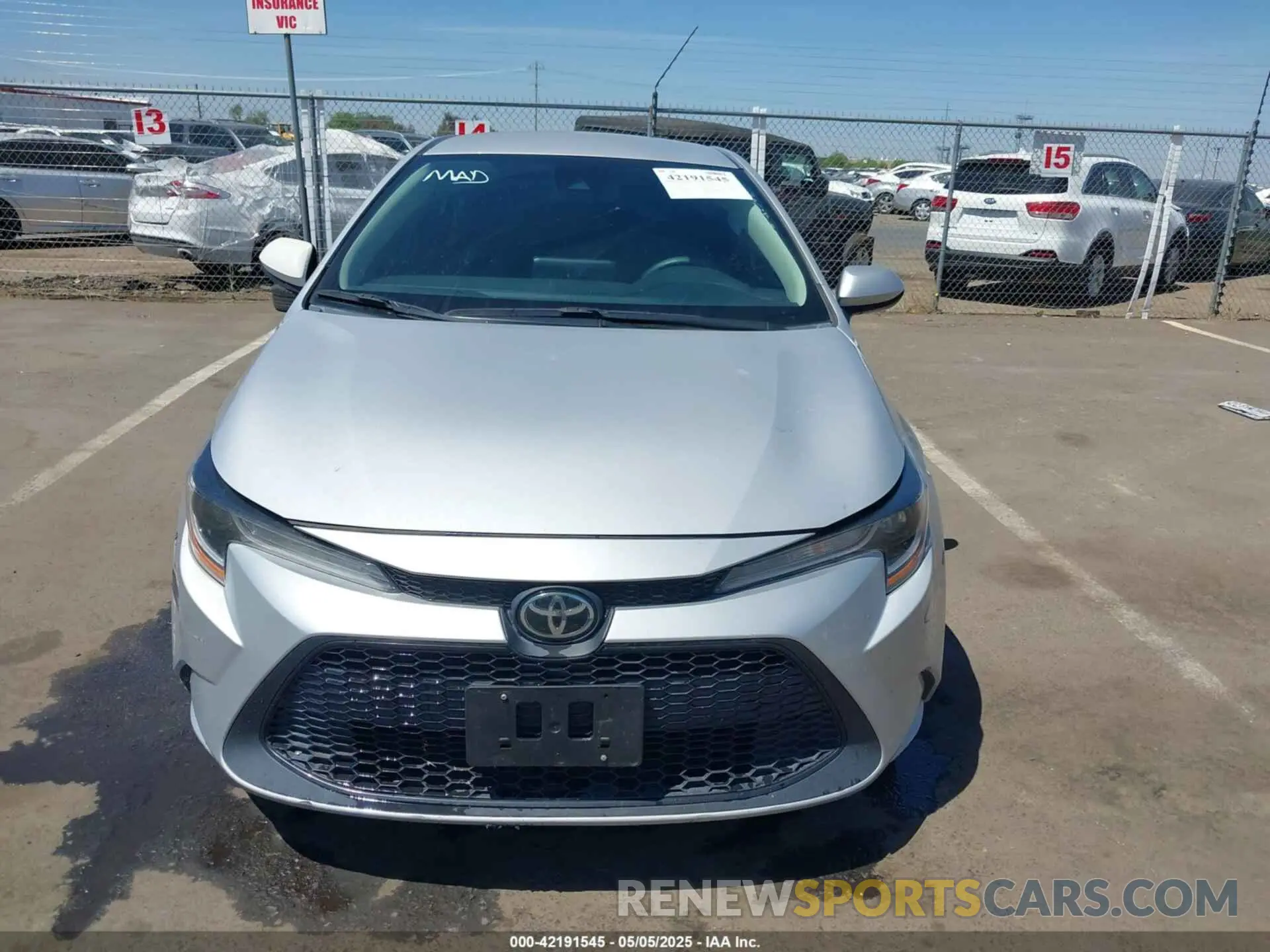 12 Фотография поврежденного автомобиля 5YFEPMAE7NP284212 TOYOTA COROLLA 2022