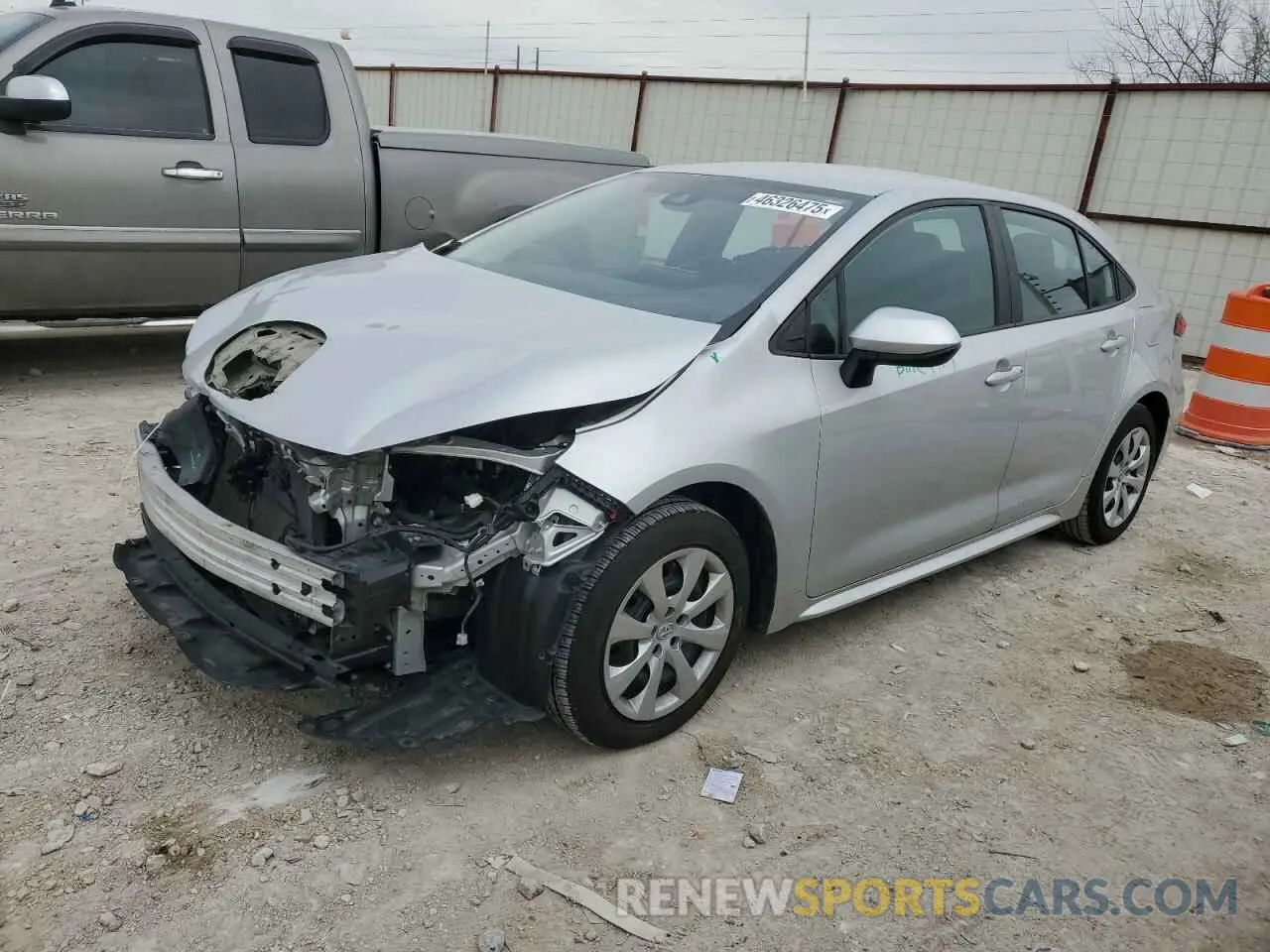 1 Photograph of a damaged car 5YFEPMAE7NP290379 TOYOTA COROLLA 2022
