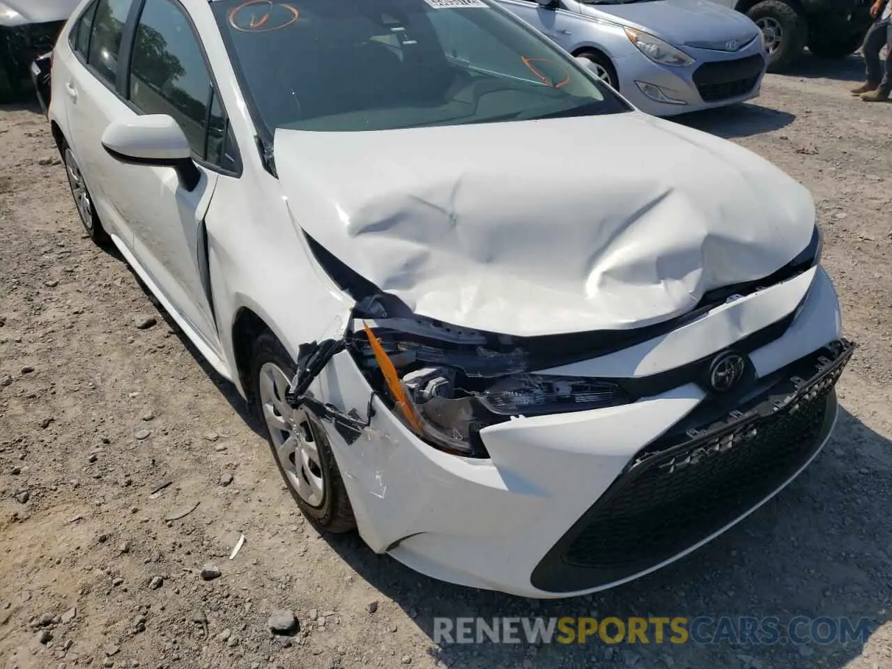 9 Photograph of a damaged car 5YFEPMAE7NP294075 TOYOTA COROLLA 2022