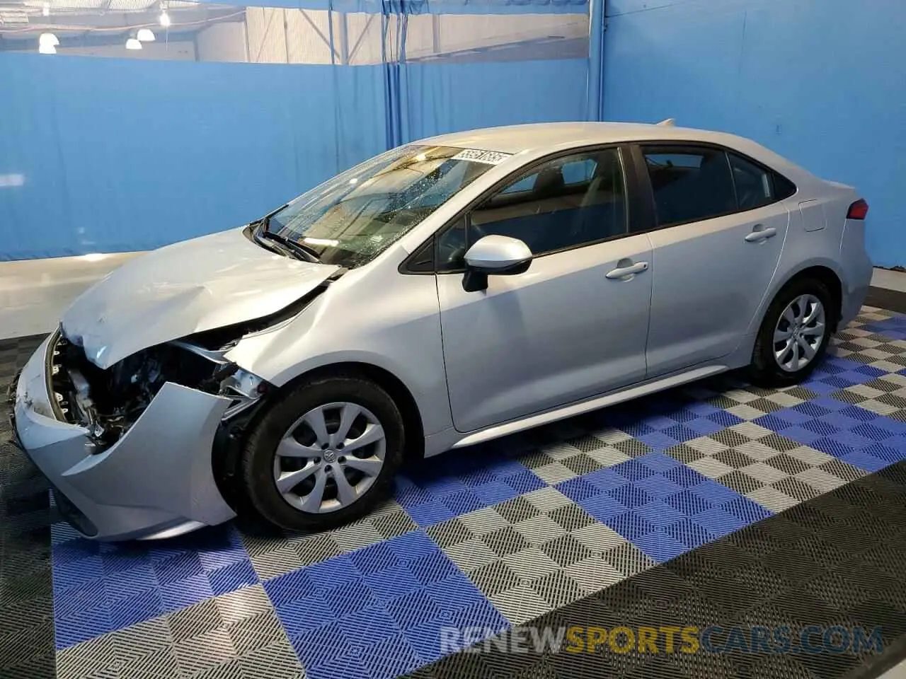 1 Photograph of a damaged car 5YFEPMAE7NP349933 TOYOTA COROLLA 2022