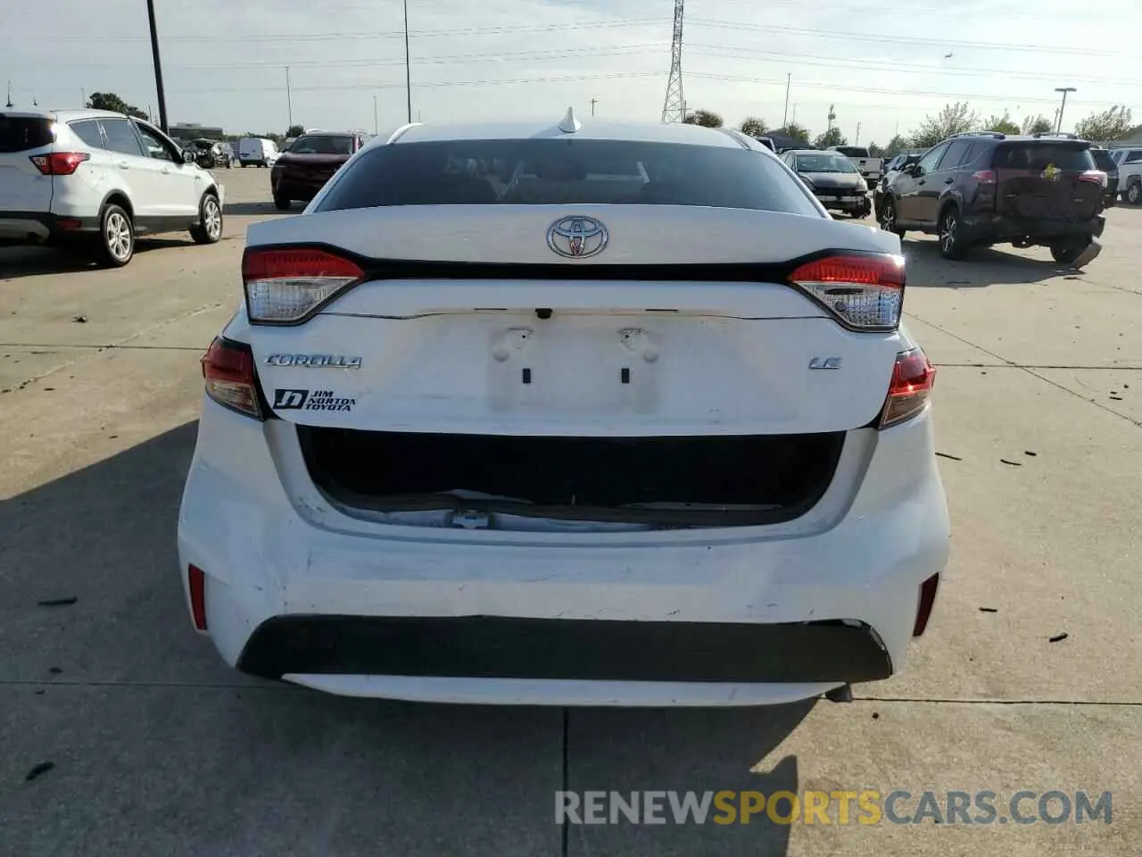 6 Photograph of a damaged car 5YFEPMAE7NP361080 TOYOTA COROLLA 2022