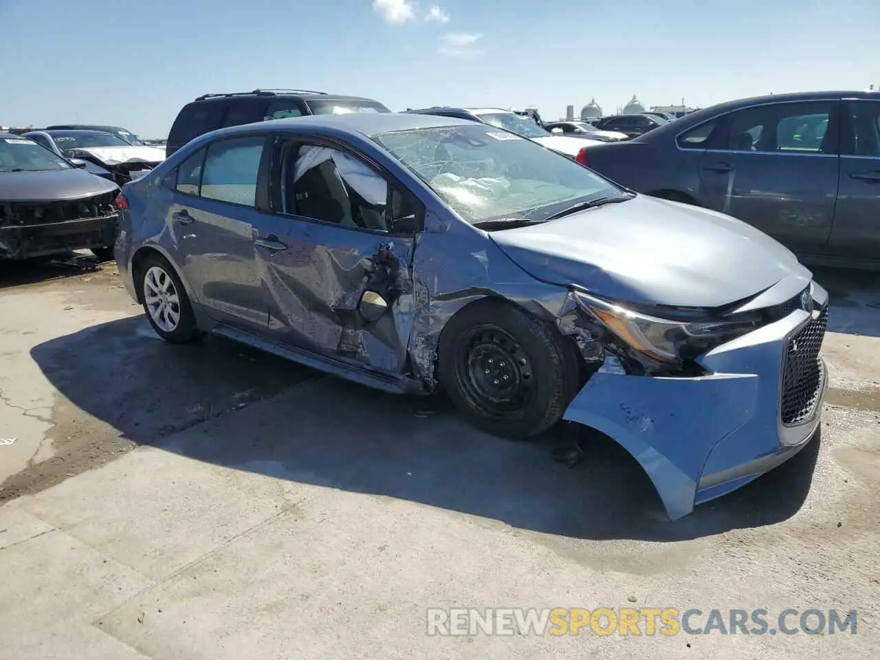 4 Фотография поврежденного автомобиля 5YFEPMAE7NP383953 TOYOTA COROLLA 2022