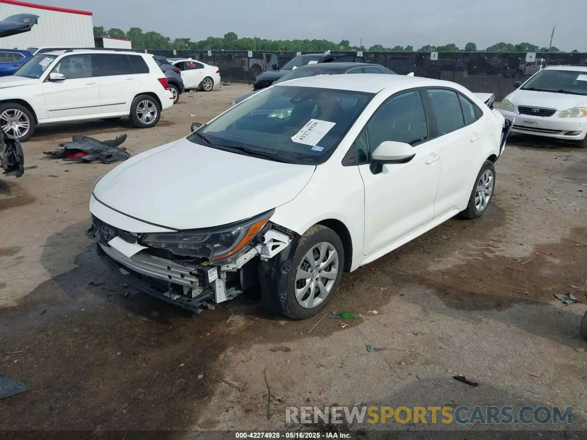 2 Photograph of a damaged car 5YFEPMAE8NP272795 TOYOTA COROLLA 2022