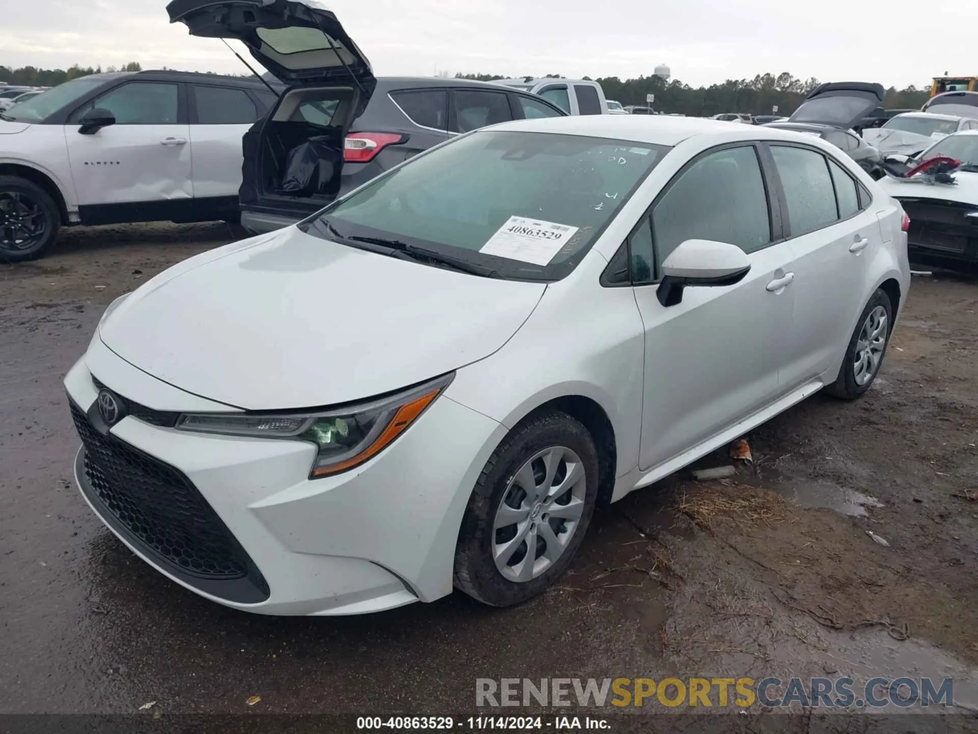 2 Фотография поврежденного автомобиля 5YFEPMAE8NP279214 TOYOTA COROLLA 2022