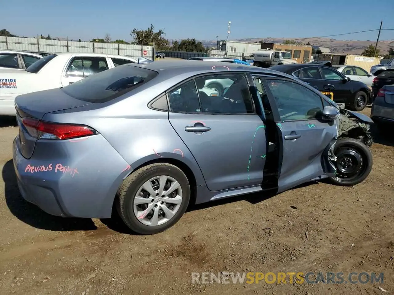 3 Фотография поврежденного автомобиля 5YFEPMAE8NP302958 TOYOTA COROLLA 2022