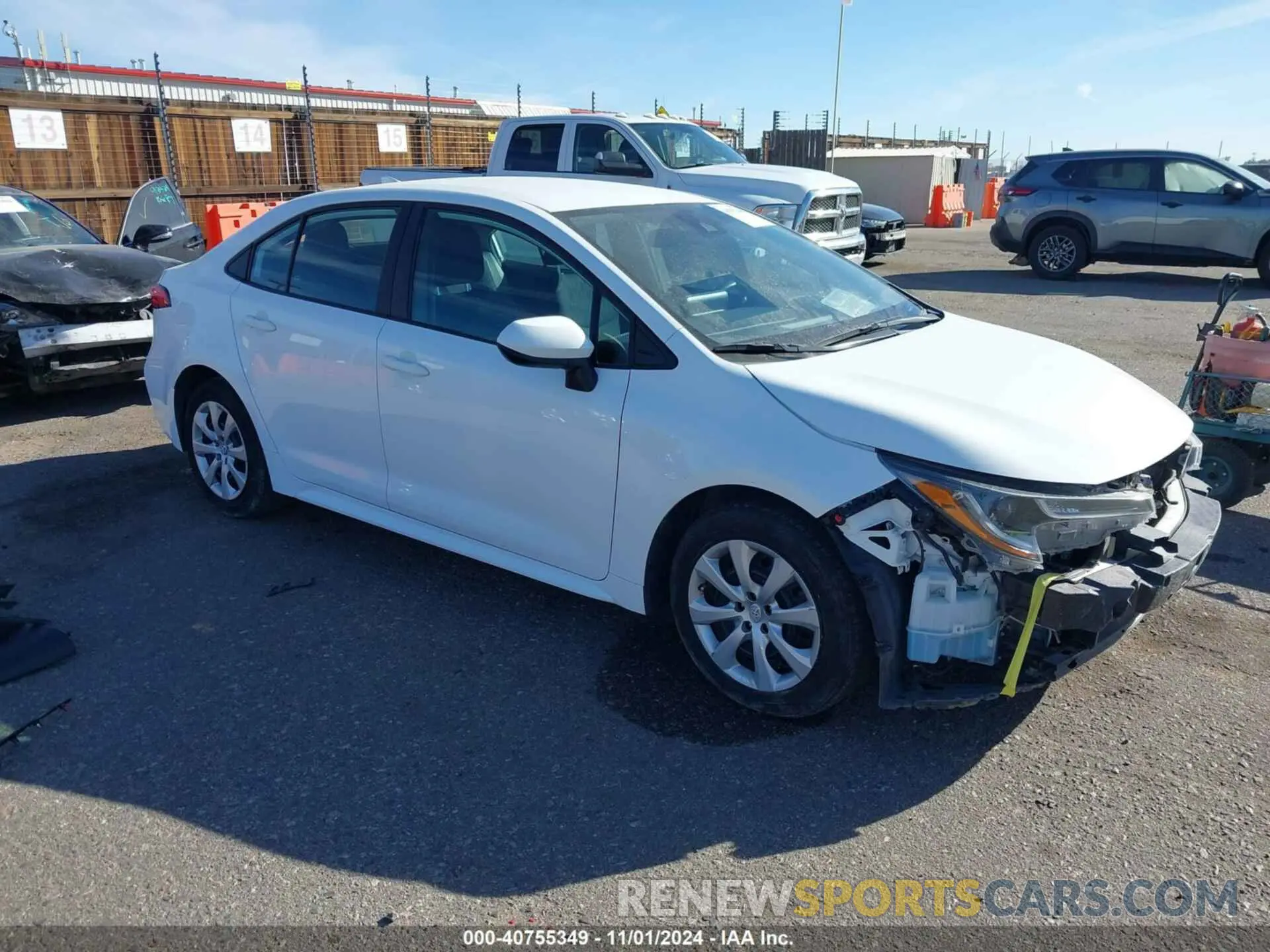 1 Photograph of a damaged car 5YFEPMAE8NP325401 TOYOTA COROLLA 2022