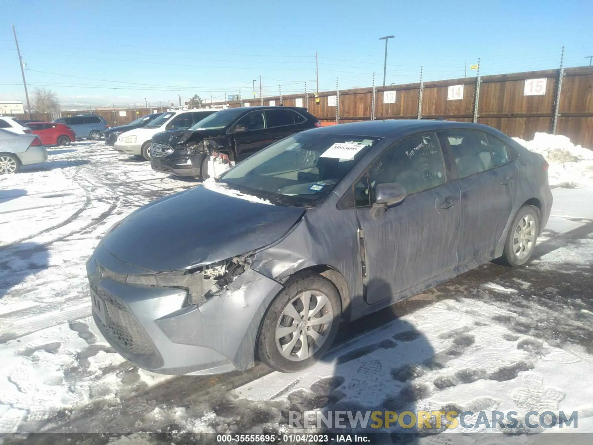 2 Photograph of a damaged car 5YFEPMAE8NP327603 TOYOTA COROLLA 2022