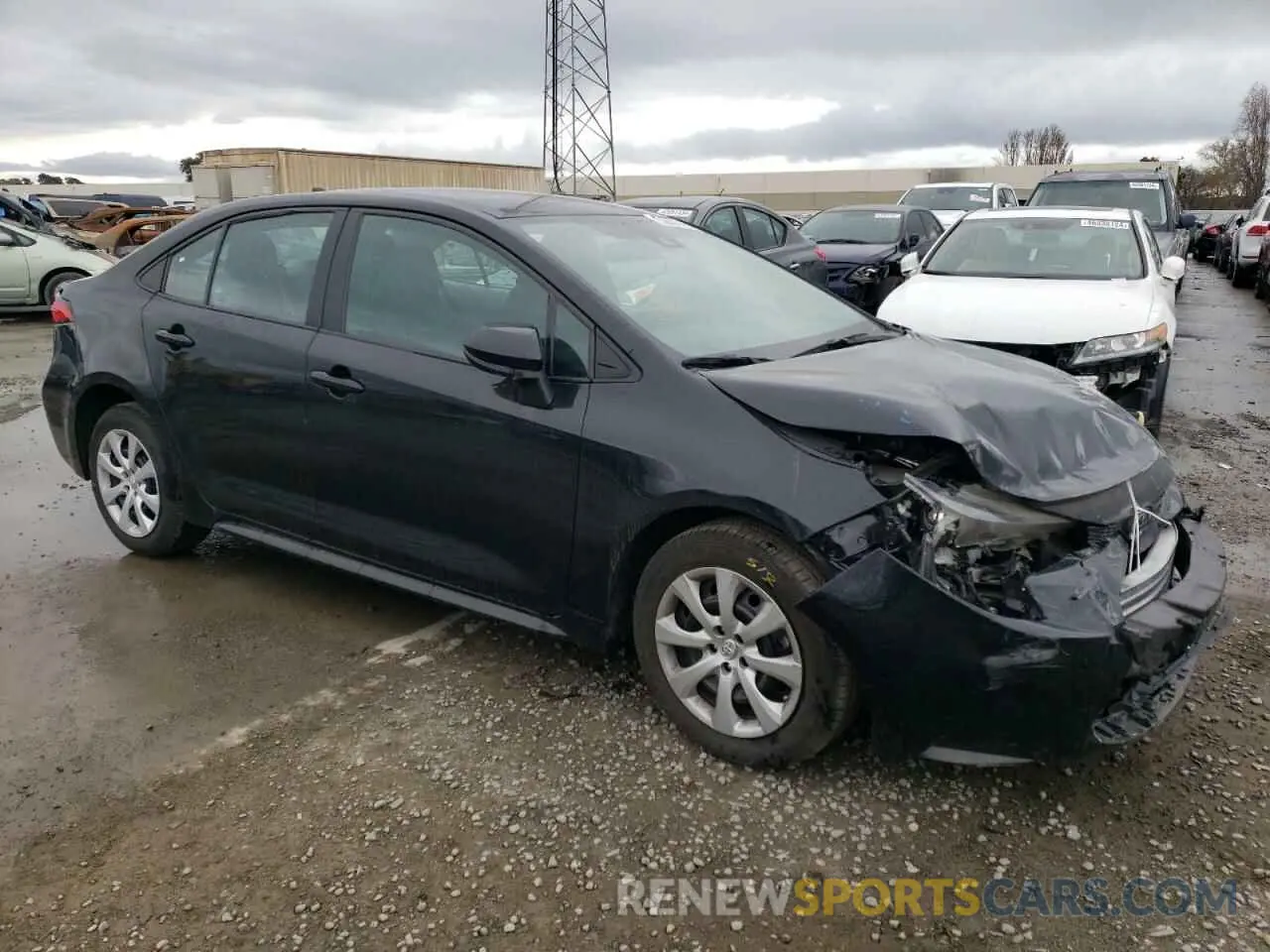 4 Photograph of a damaged car 5YFEPMAE8NP350041 TOYOTA COROLLA 2022
