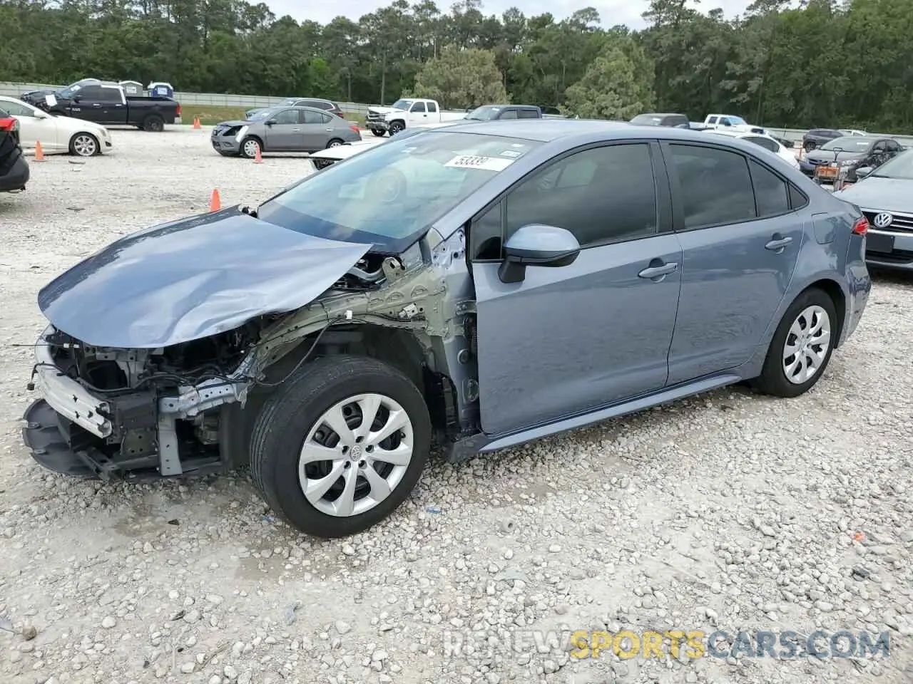 1 Photograph of a damaged car 5YFEPMAE8NP374677 TOYOTA COROLLA 2022