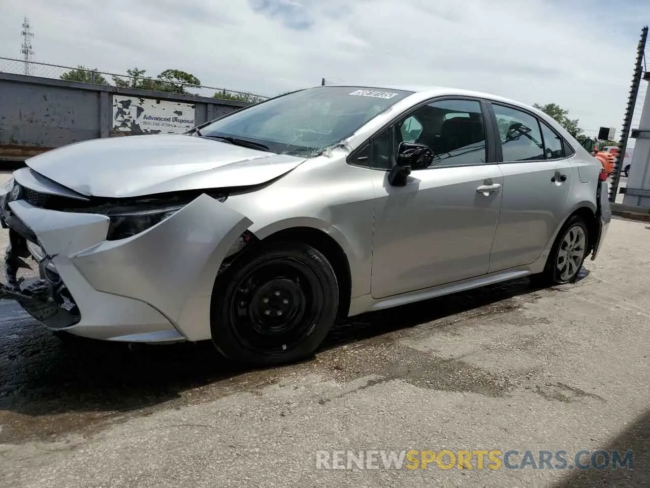 1 Photograph of a damaged car 5YFEPMAE9NP278136 TOYOTA COROLLA 2022